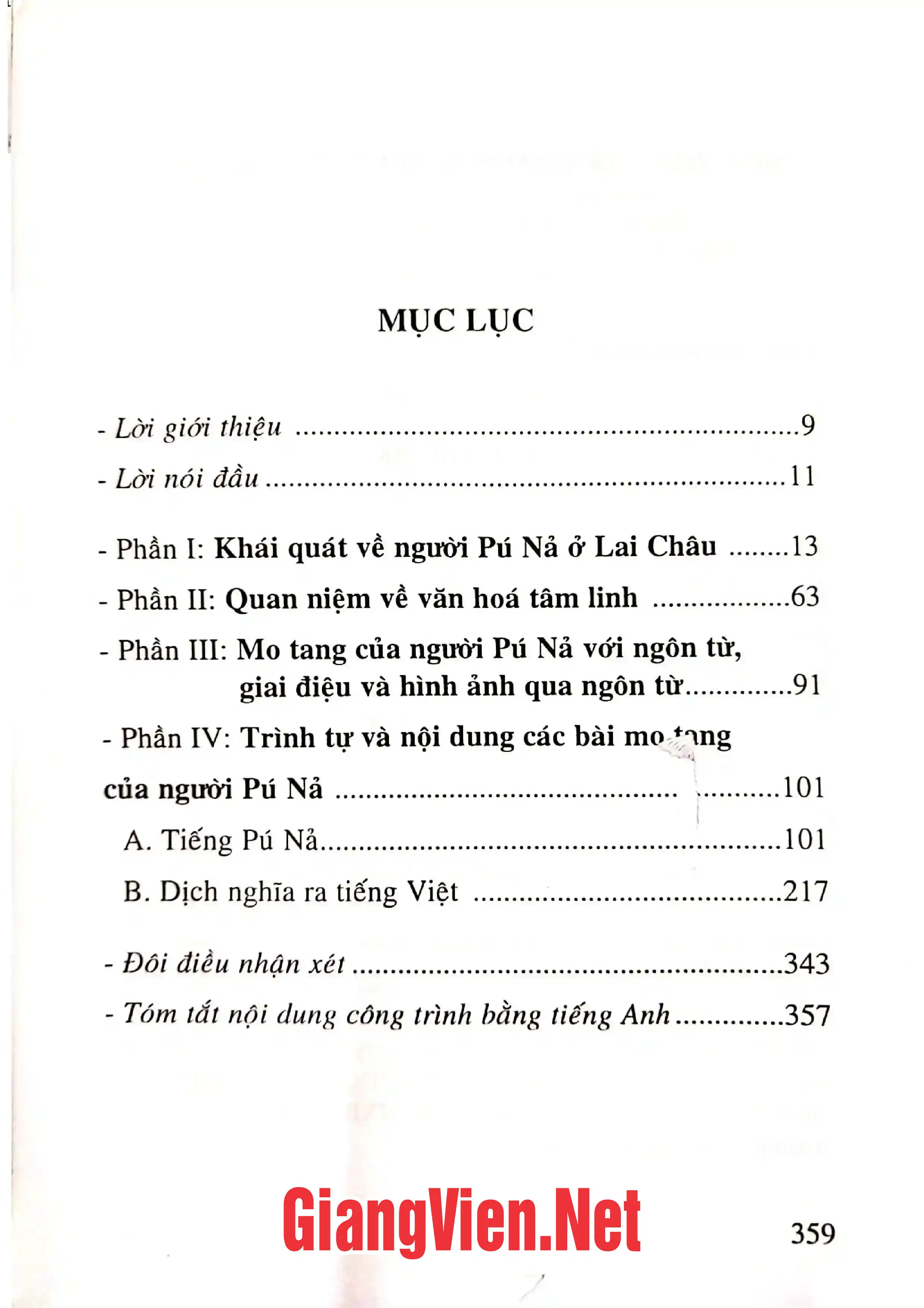 Trang bìa chính thức sách Lễ tang người Pú Nả thuộc nhóm dân tộc Giáy