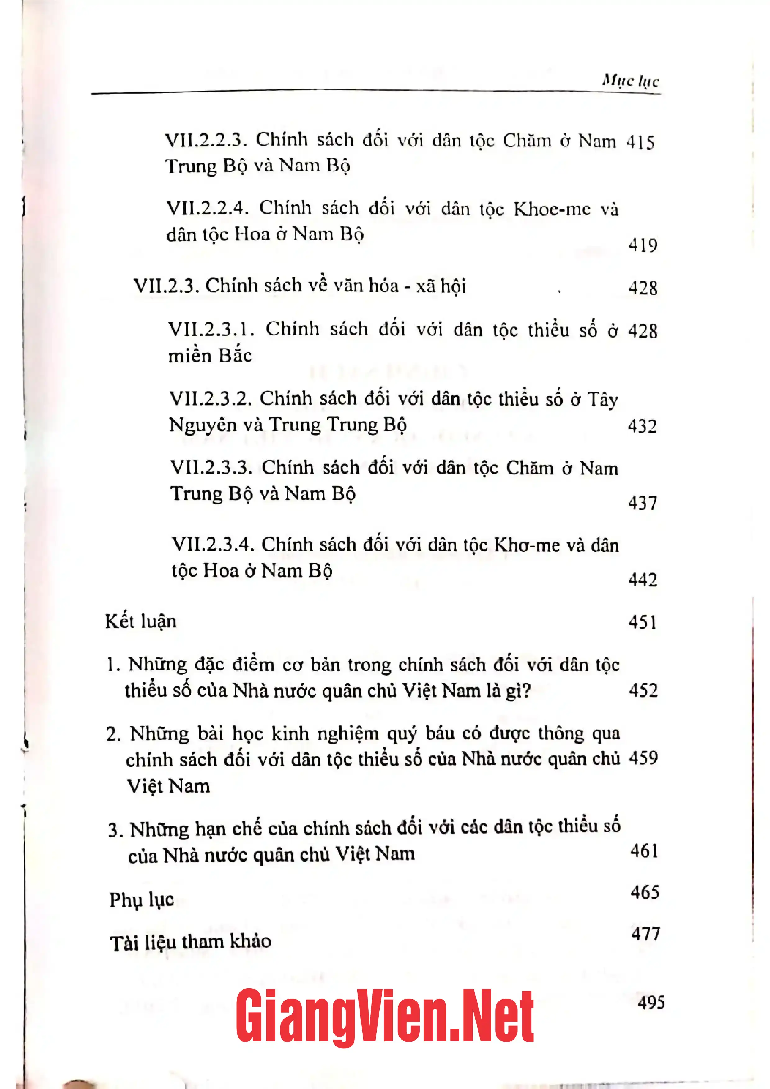 Nội dung mục lục và hình ảnh sách Chính sách đối với dân tộc thiểu số của Nhà nước quân chủ Việt Nam từ năm 939 đến năm 1884 - Trang 6