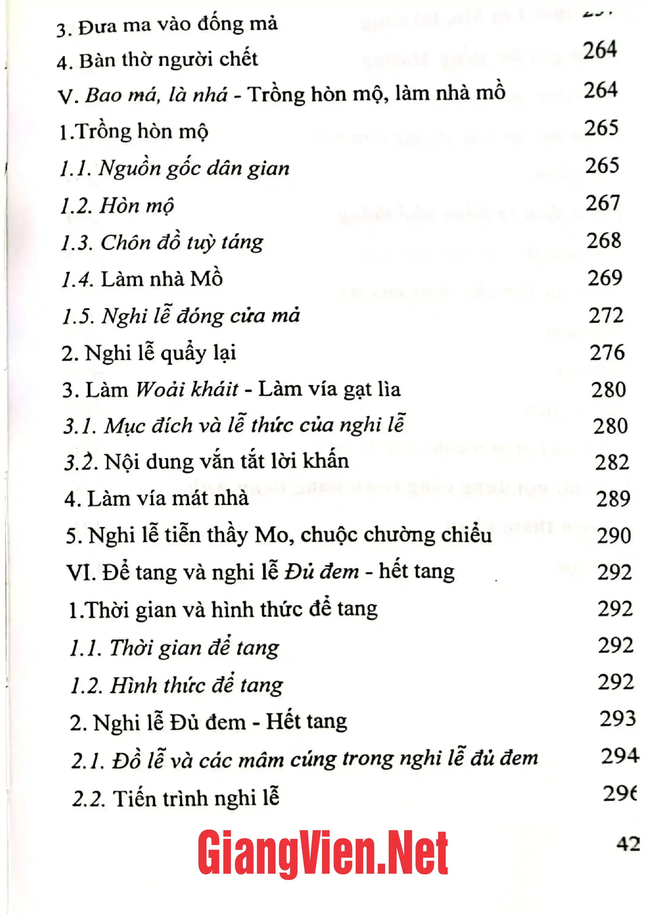 Nội dung trang phụ bản giới thiệu sách Người Chu Ru ở Lâm Đồng