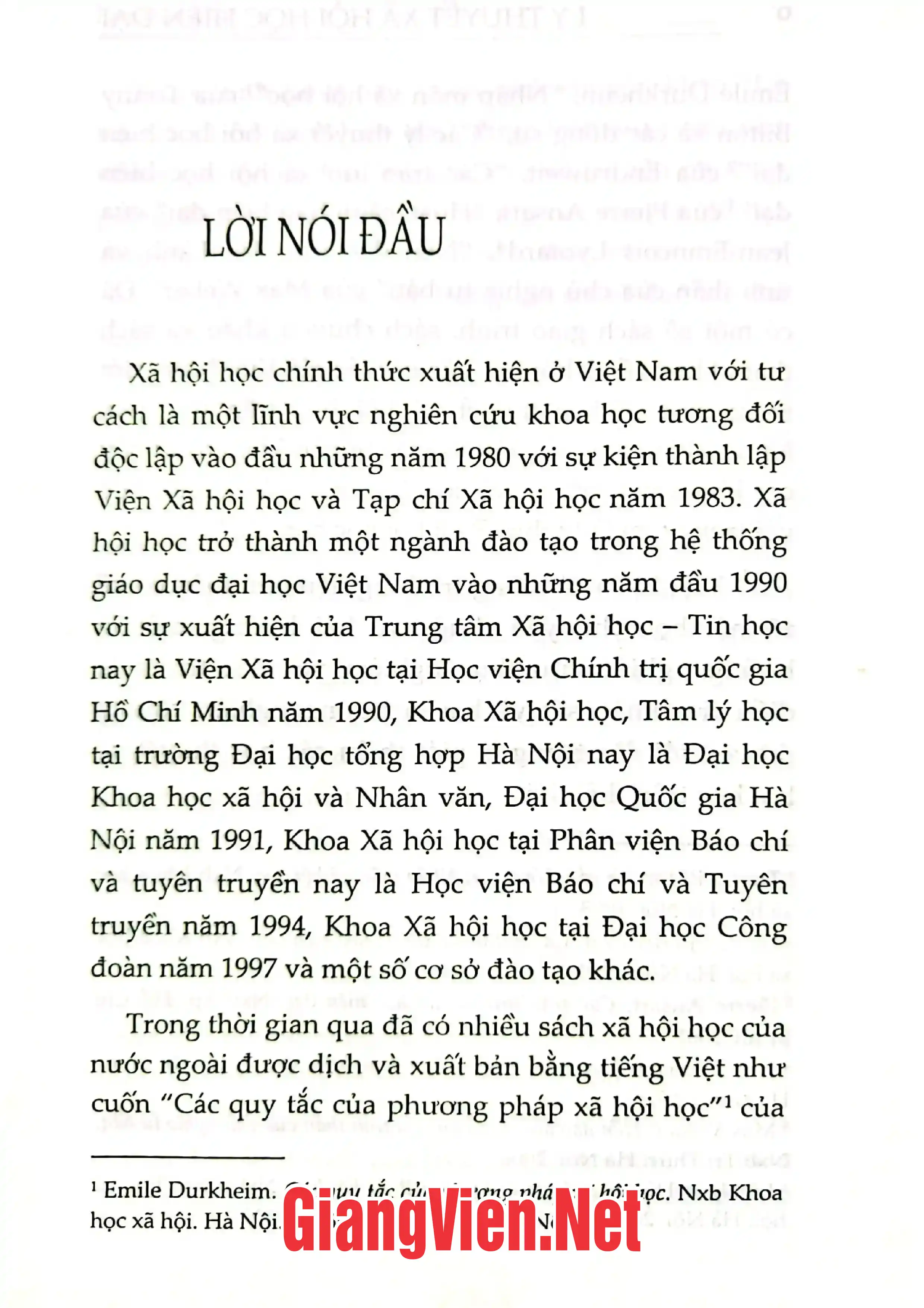 Mục lục chi tiết trang 3 sách Lý thuyết xã hội học hiện đại