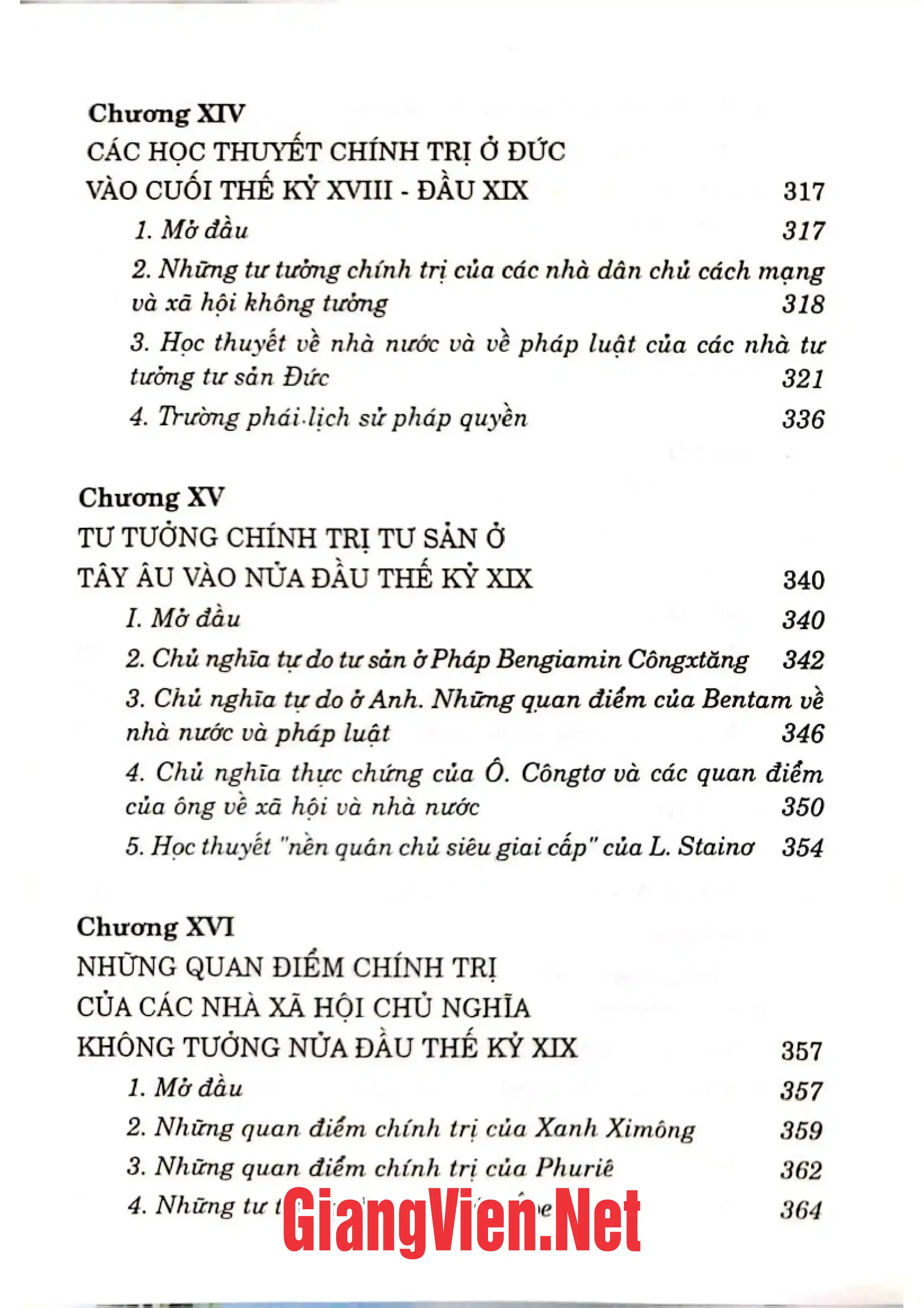 Nội dung mục lục và hình ảnh sách Lịch sử các học thuyết chính trị trên thế giới - Trang 6