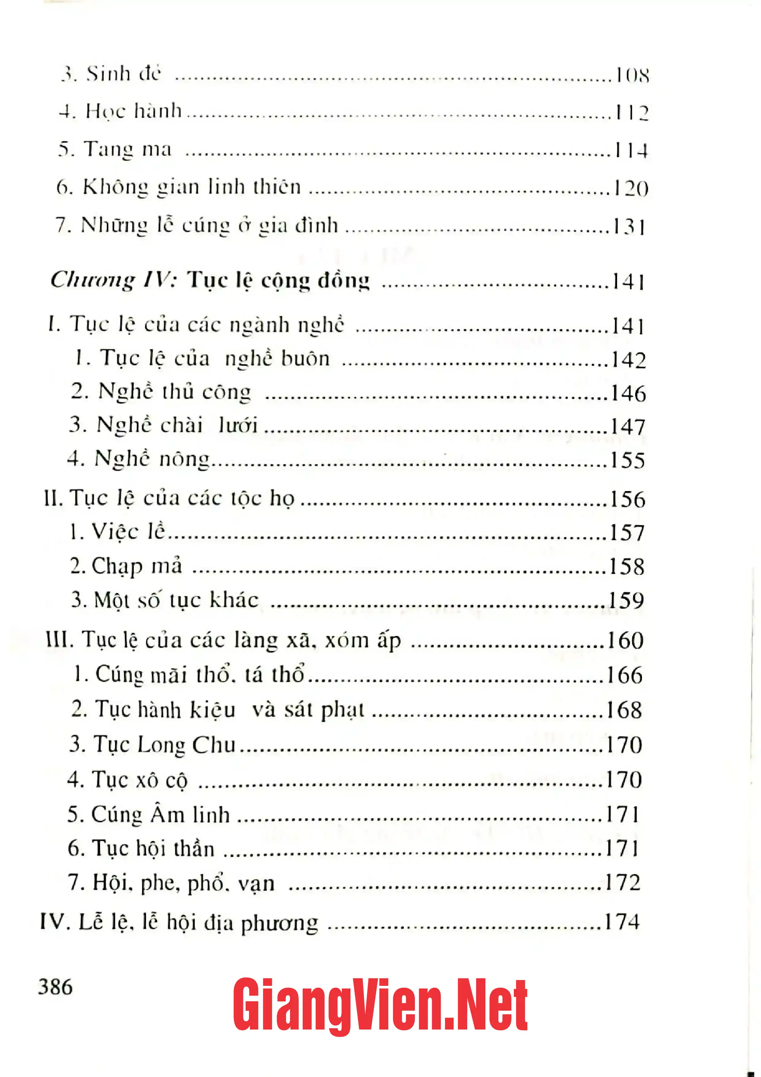 Mục lục chi tiết trang 1 sách Di sản văn hóa văn nghệ dân gian Hội An