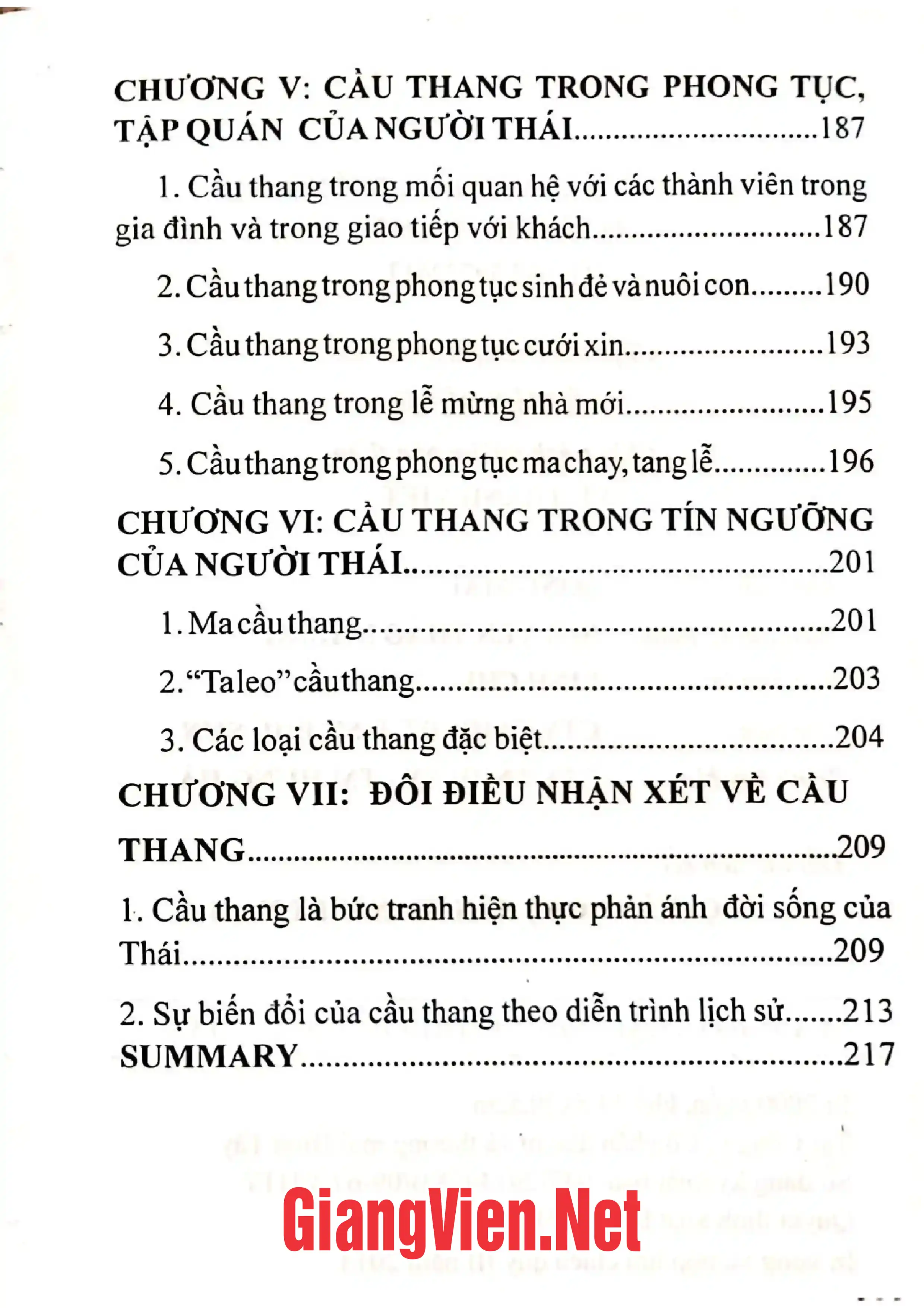 Nội dung trang phụ bản giới thiệu sách Văn hóa Thái những tri thức dân gian