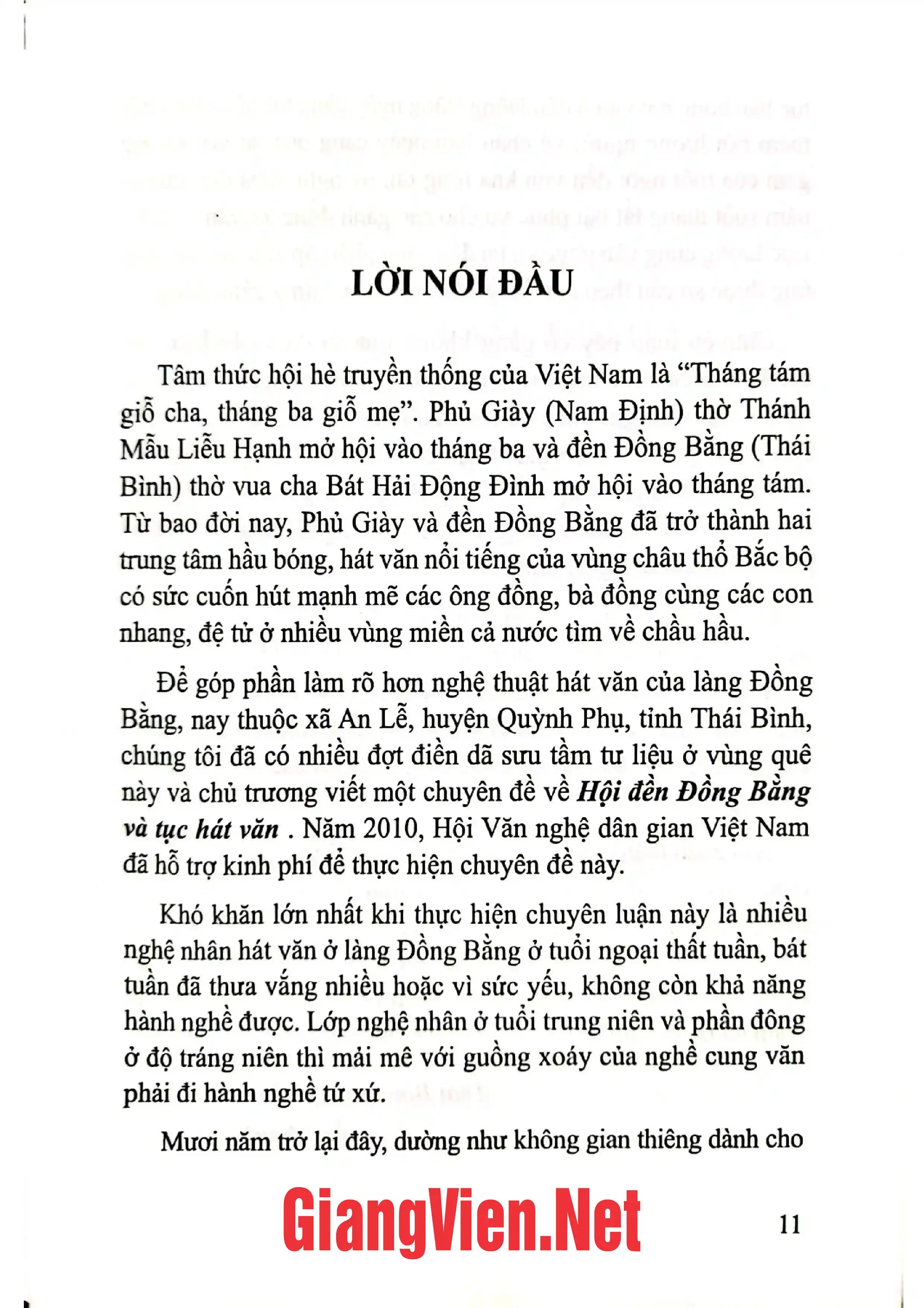 Mục lục chi tiết trang 1 sách Hội đền Đồng Bằng và tục hát văn