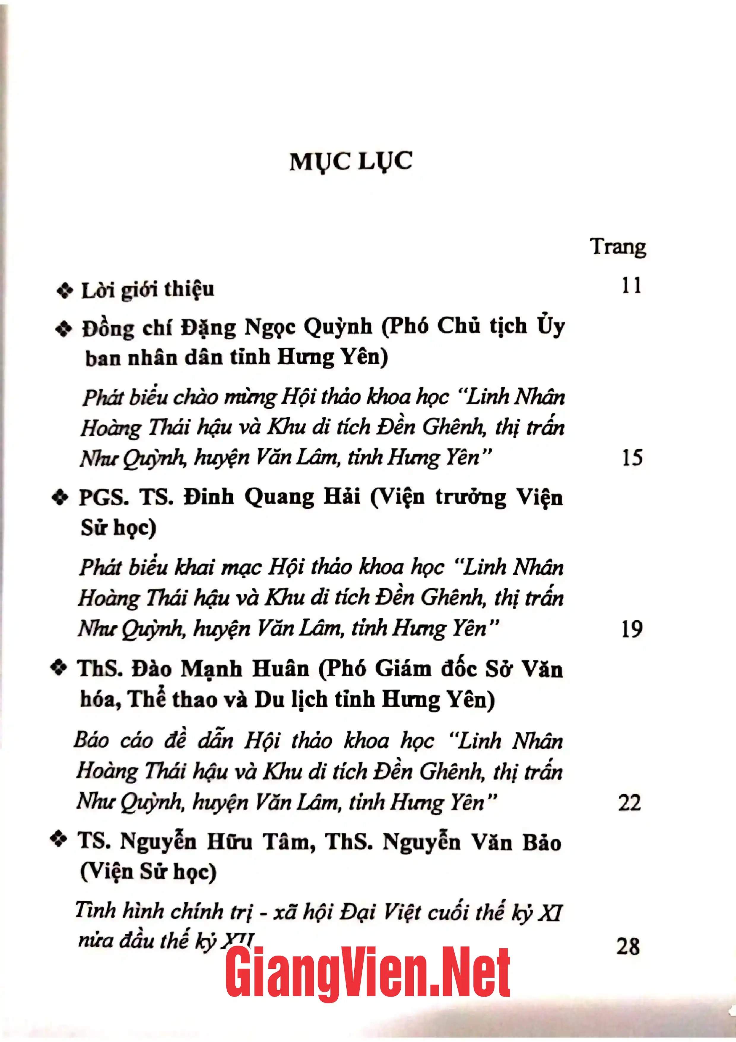 Trang bìa chính thức sách Danh nhân Hoàng Thái Hậu ỷ Lan và khu di tích Đền Ghênh