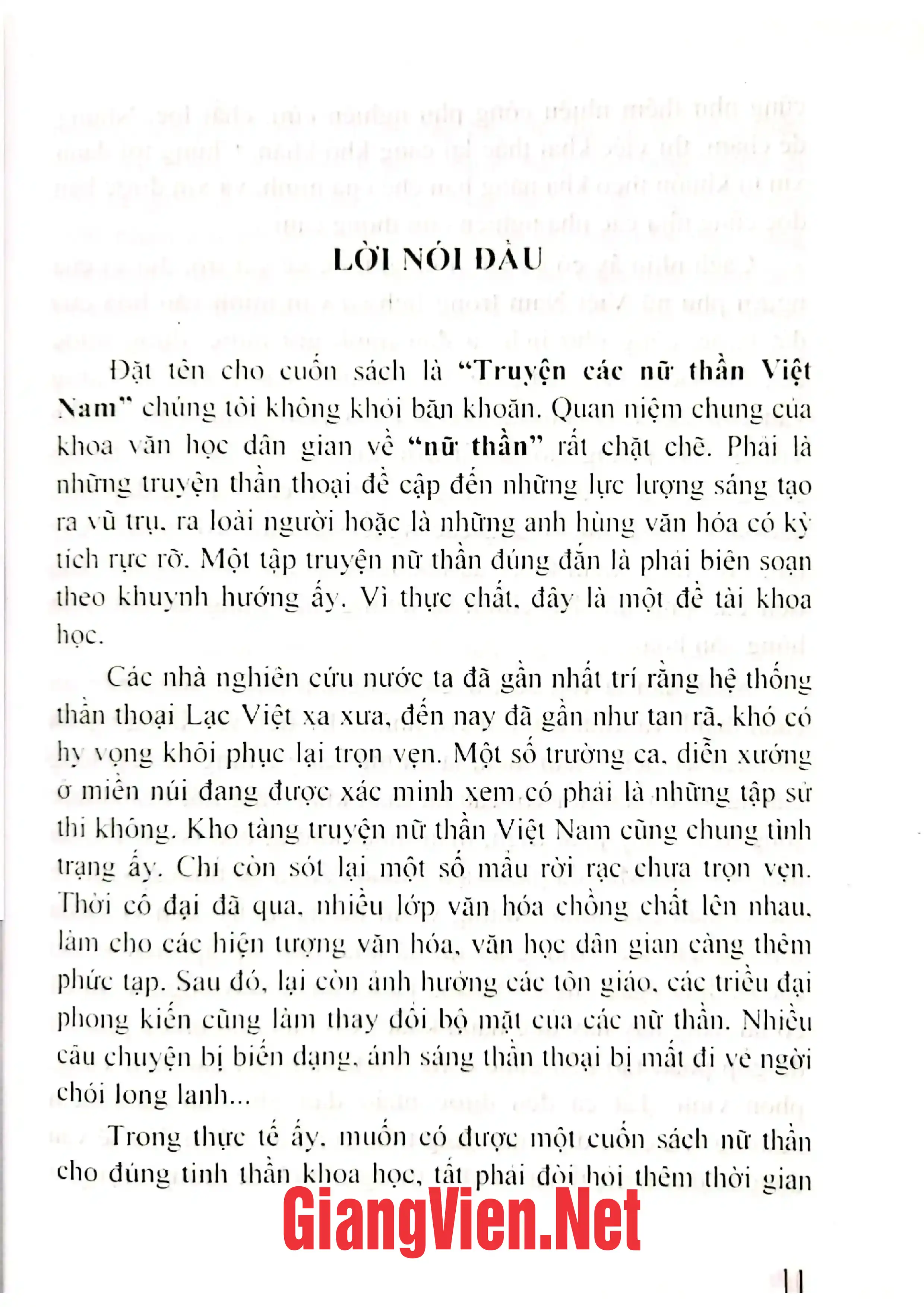 Mục lục chi tiết trang 3 sách Truyện các nữ thần Việt Nam