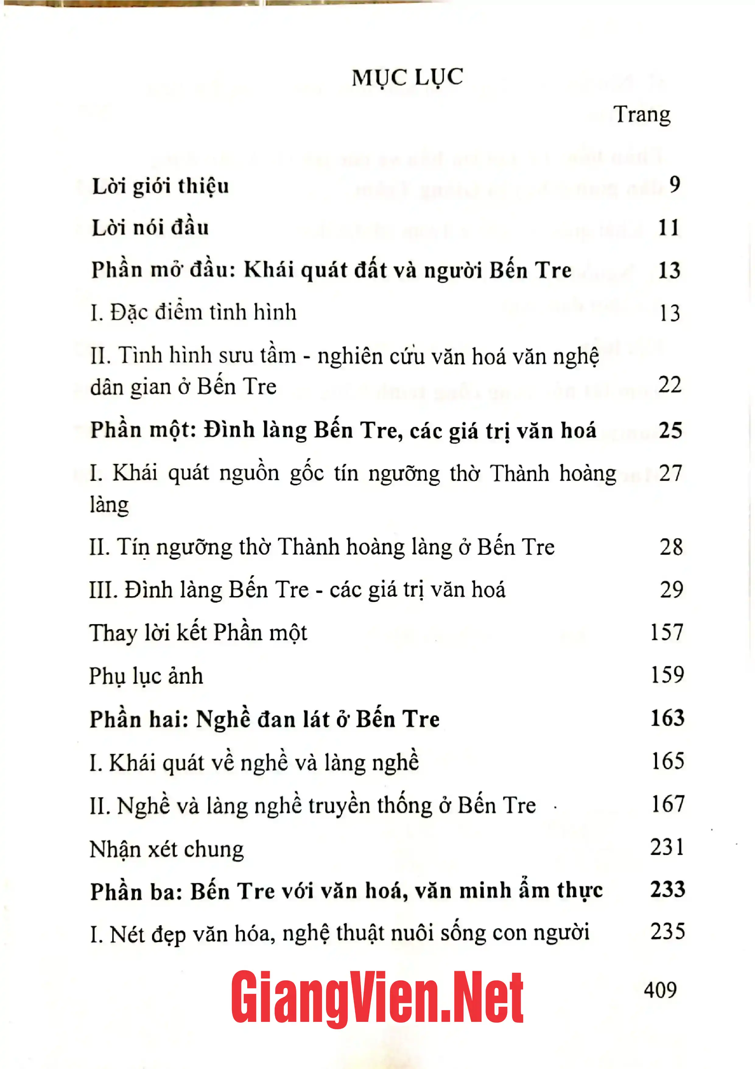 Trang bìa chính thức sách Tinh hoa văn hóa Bến Tre