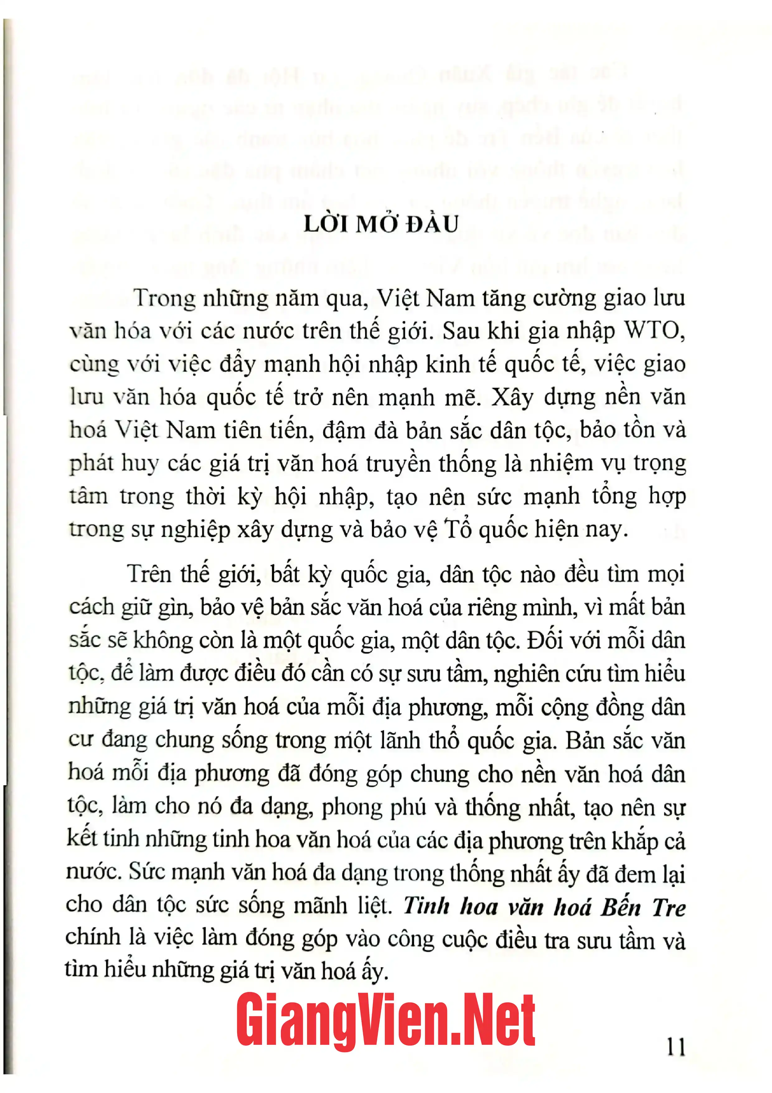 Mục lục chi tiết trang 2 sách Tinh hoa văn hóa Bến Tre