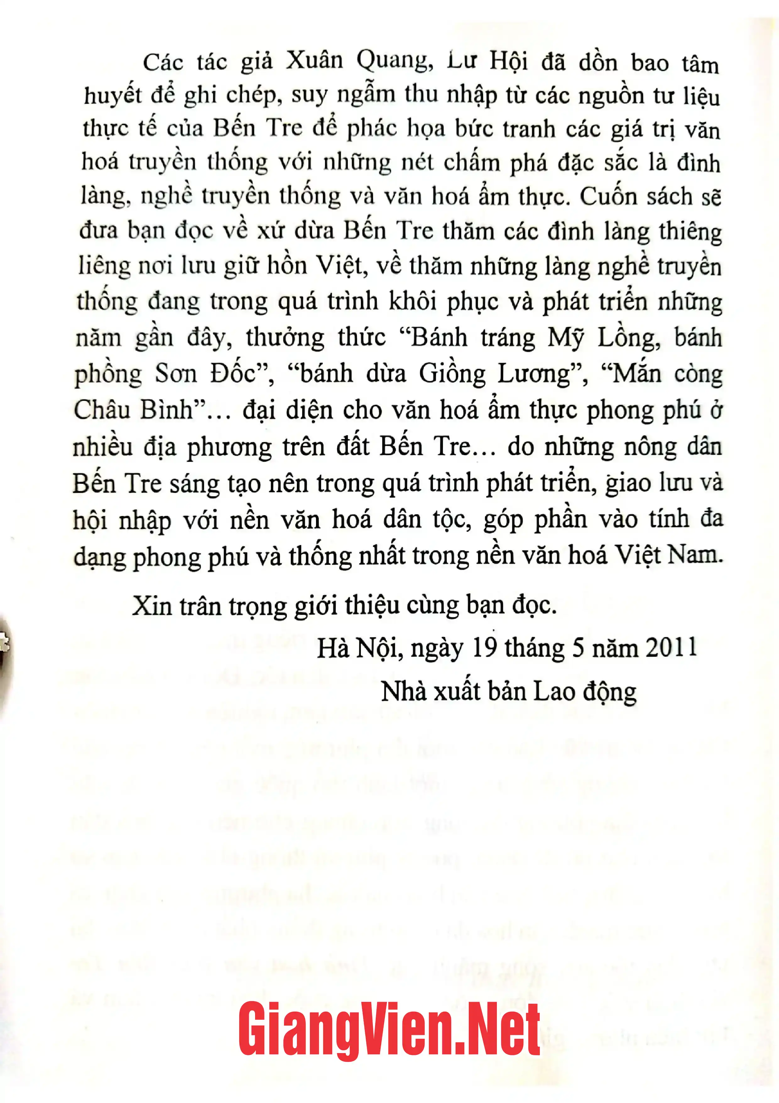 Mục lục chi tiết trang 3 sách Tinh hoa văn hóa Bến Tre