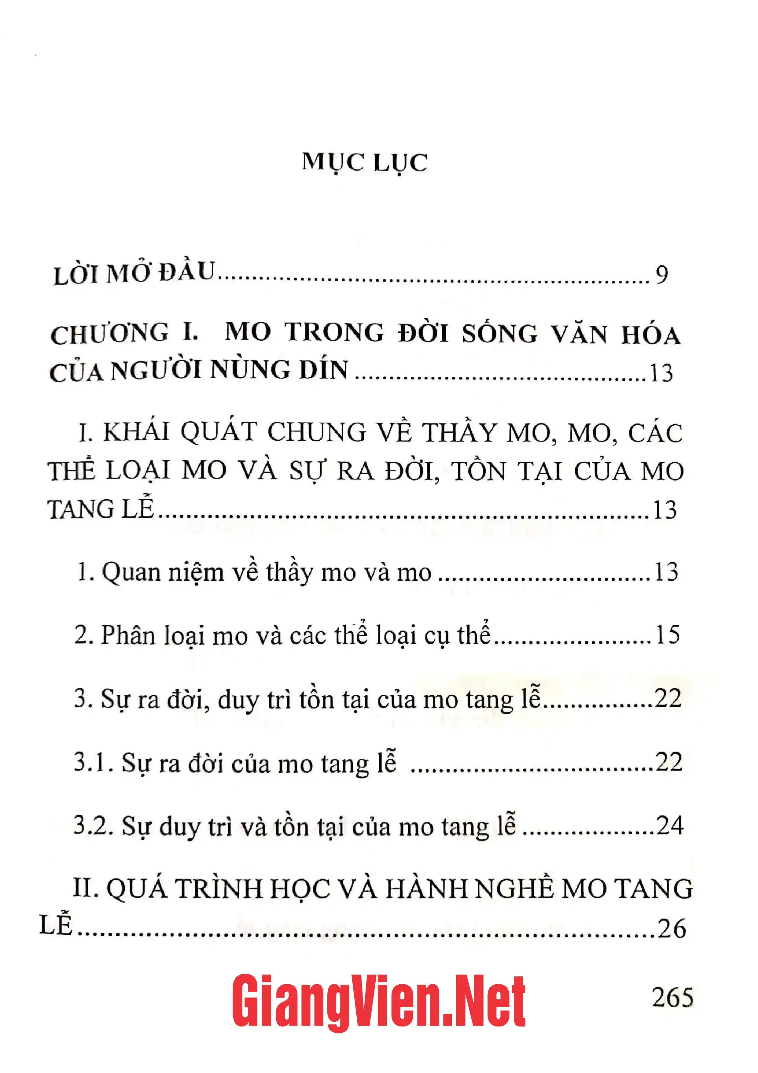 Trang bìa chính thức sách Mo tang lễ cổ truyền của người Nùng Dín, Lào Cai