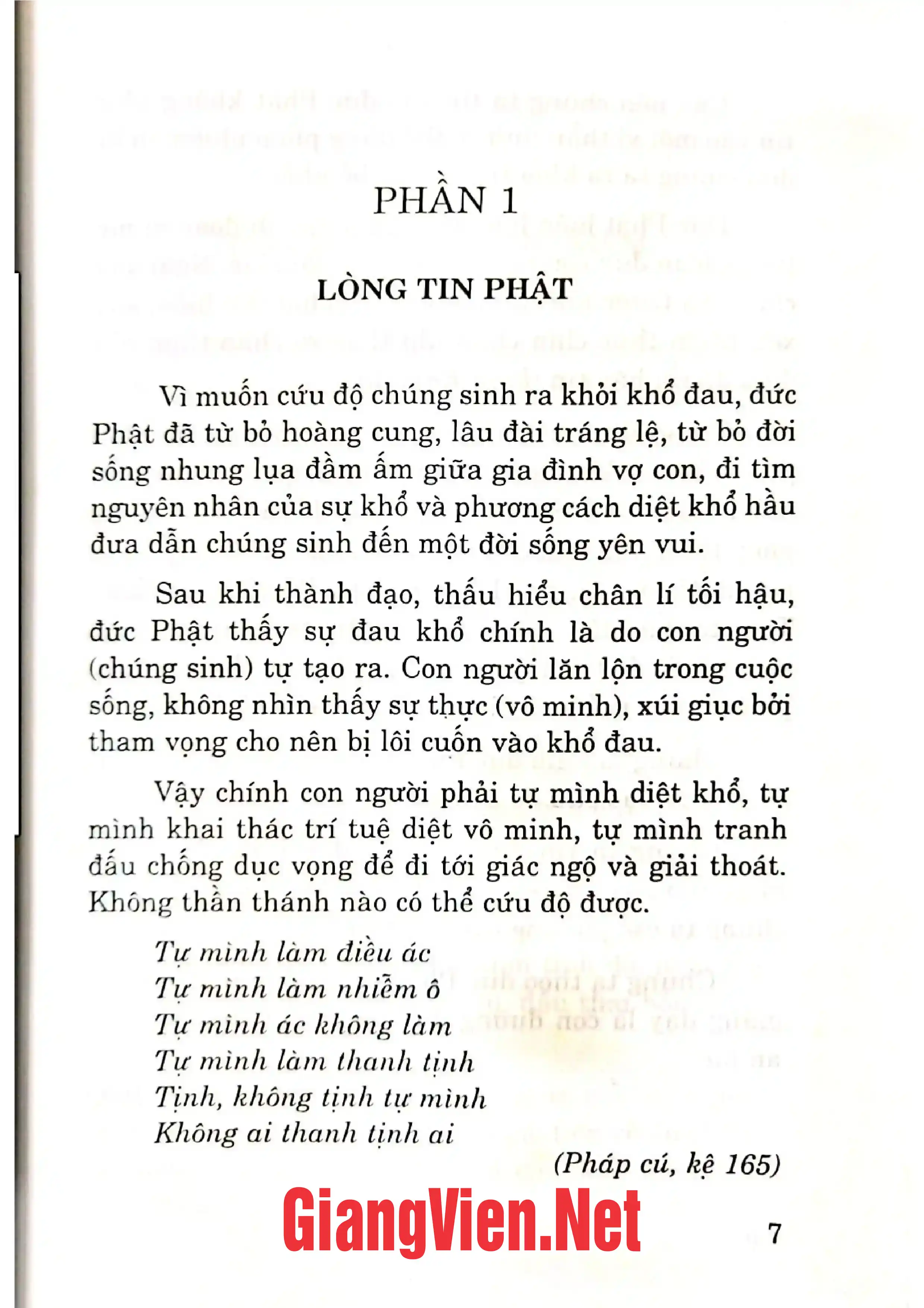 Mục lục chi tiết trang 2 sách Lòng tin Phật