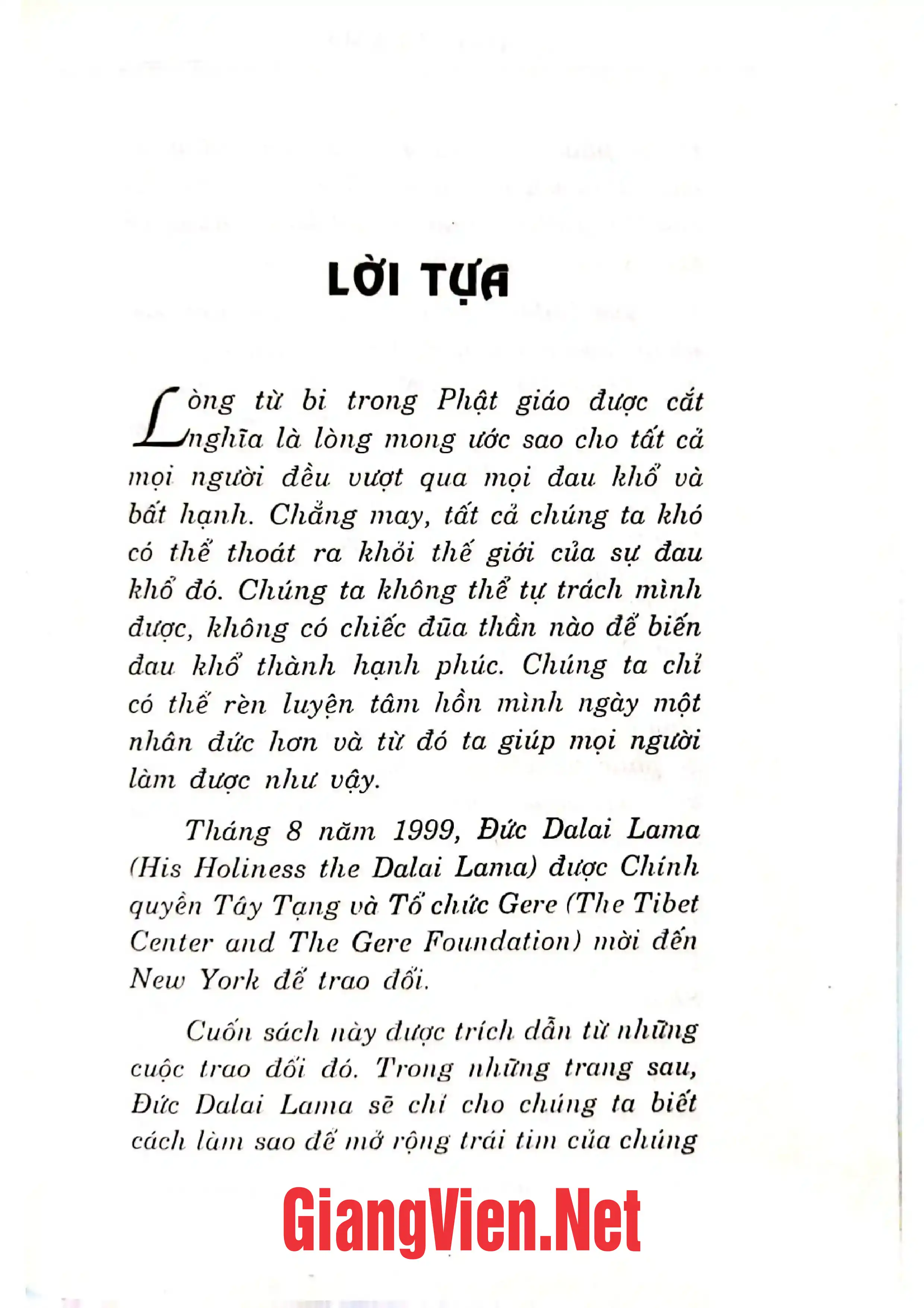 Mục lục chi tiết trang 2 sách Tấm lòng rộng mở, Luyện tập lòng từ bi trong đời sống hằng ngày