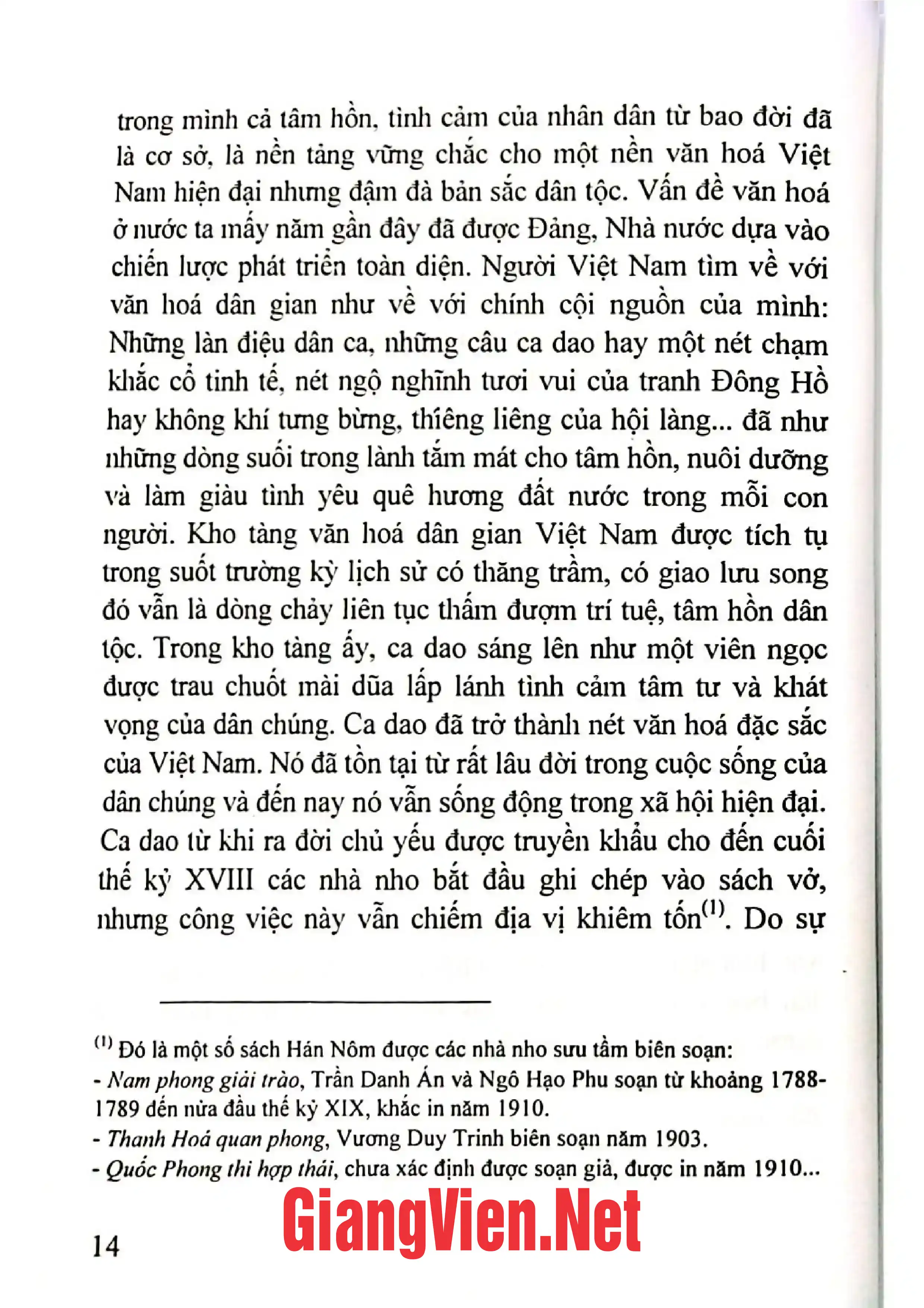 Mục lục chi tiết trang 2 sách So sánh ca dao người Việt ở xứ Nghệ và xứ Bắc