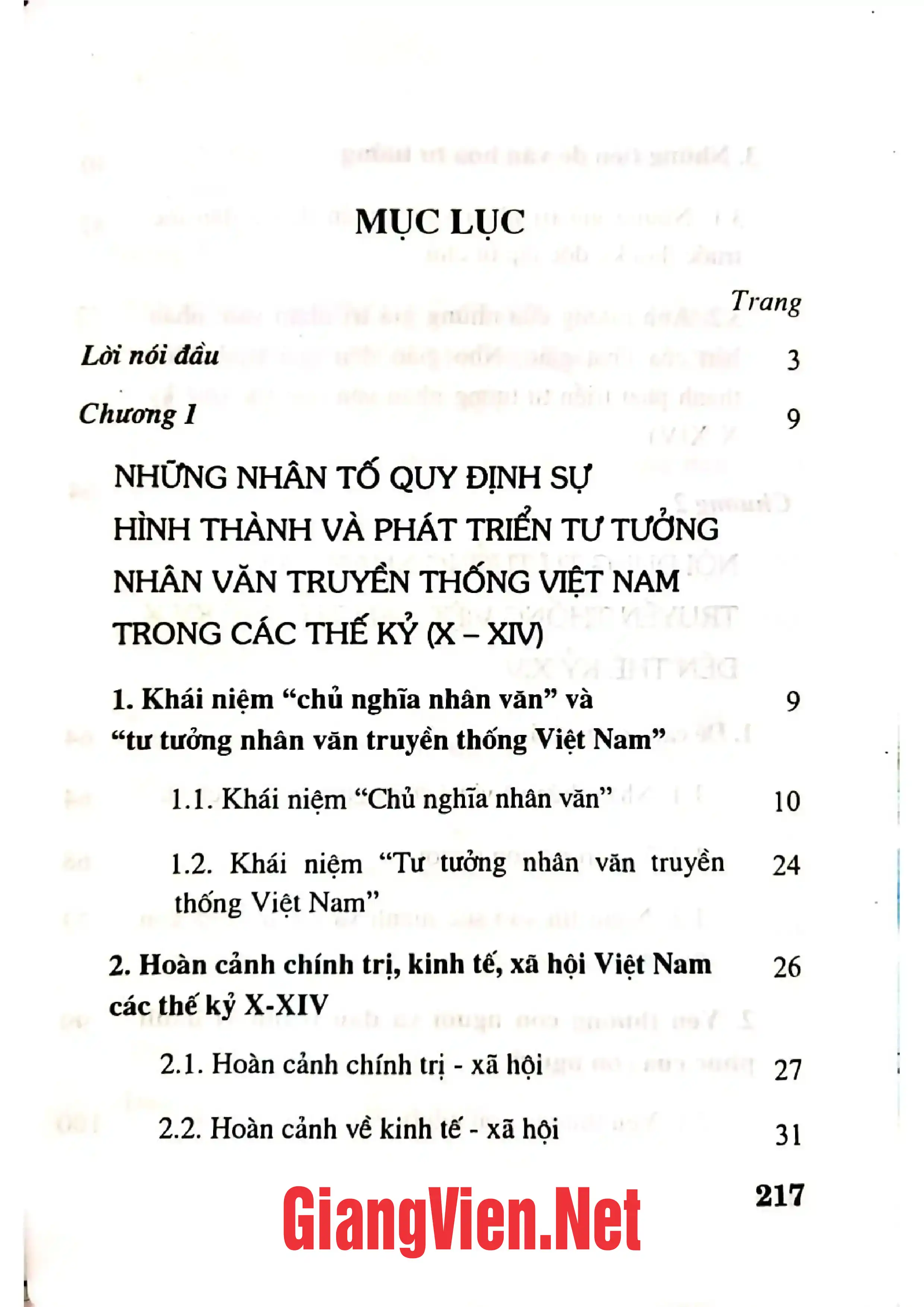 Trang bìa chính thức sách Tư tưởng nhân văn truyền thống Việt Nam từ thế kỷ X đến thế kỷ XIV