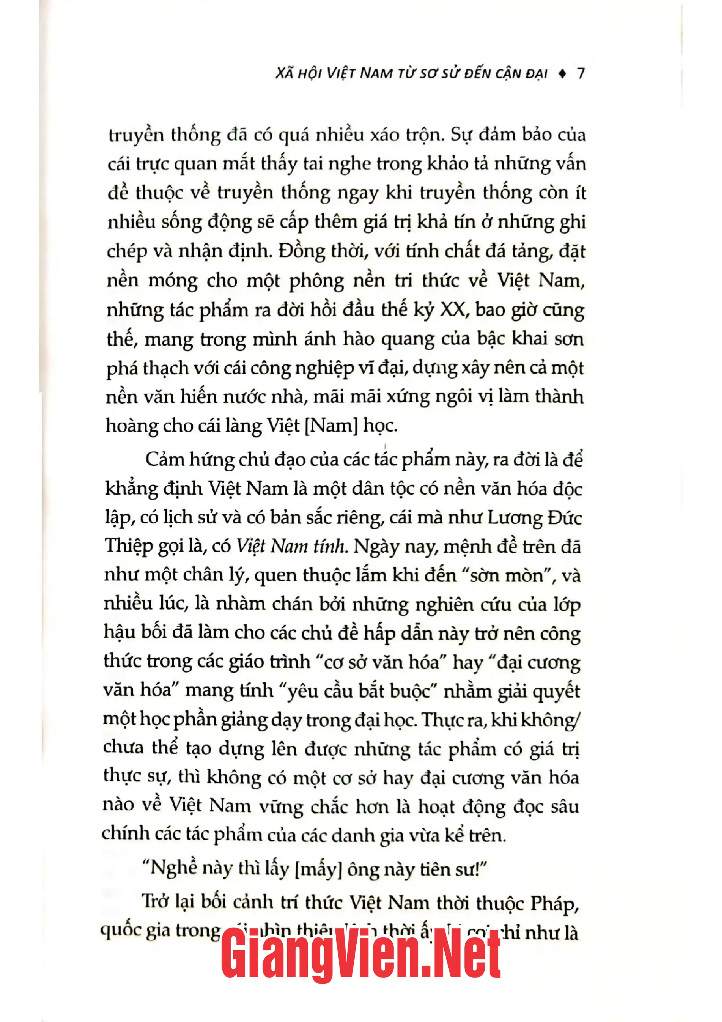 Nội dung trang phụ bản giới thiệu sách Xã hội Việt Nam từ sơ sử đến cận đại