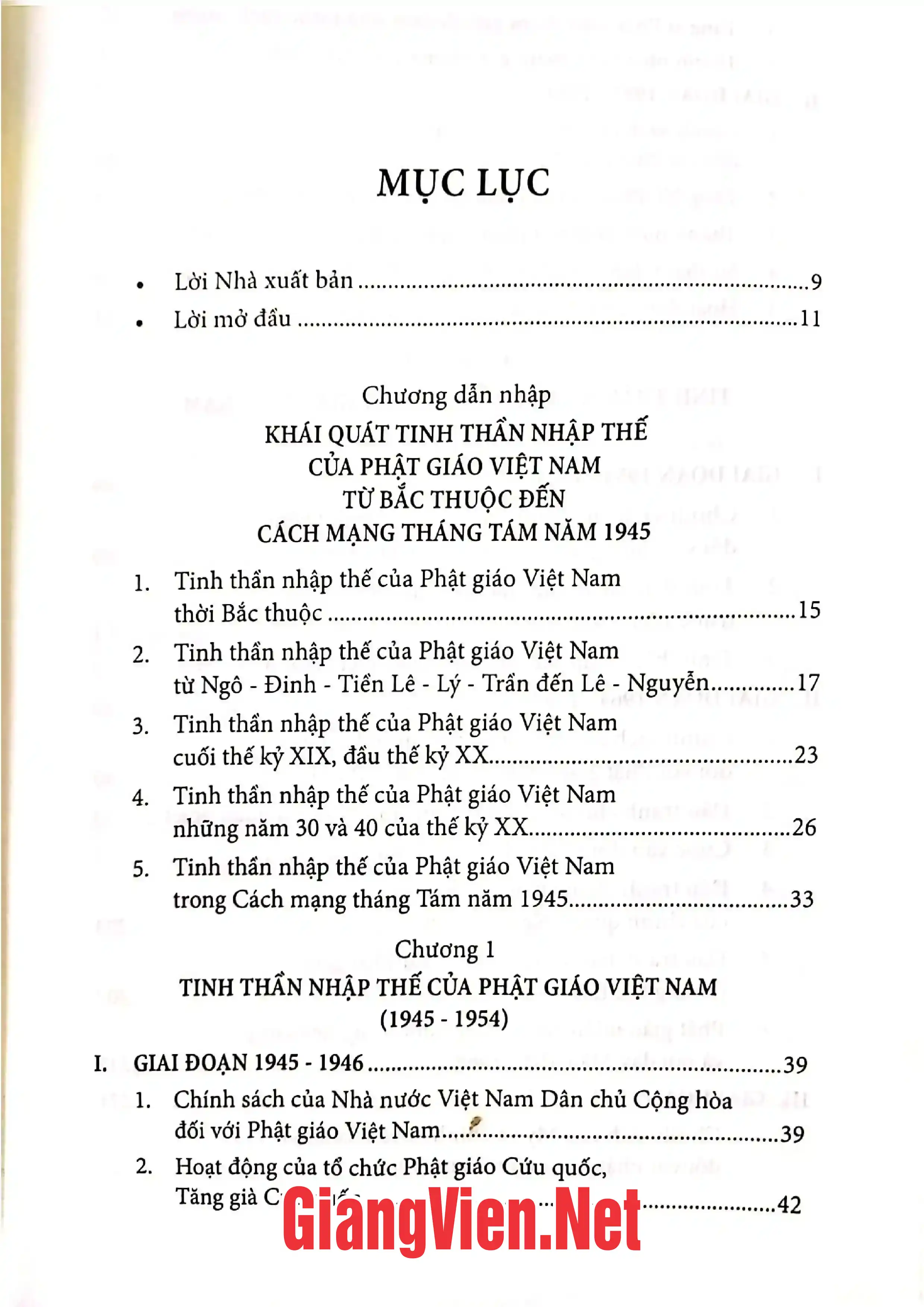 Trang bìa chính thức sách Tinh thần nhập thế của Phật giáo Việt Nam 1845 - 1975