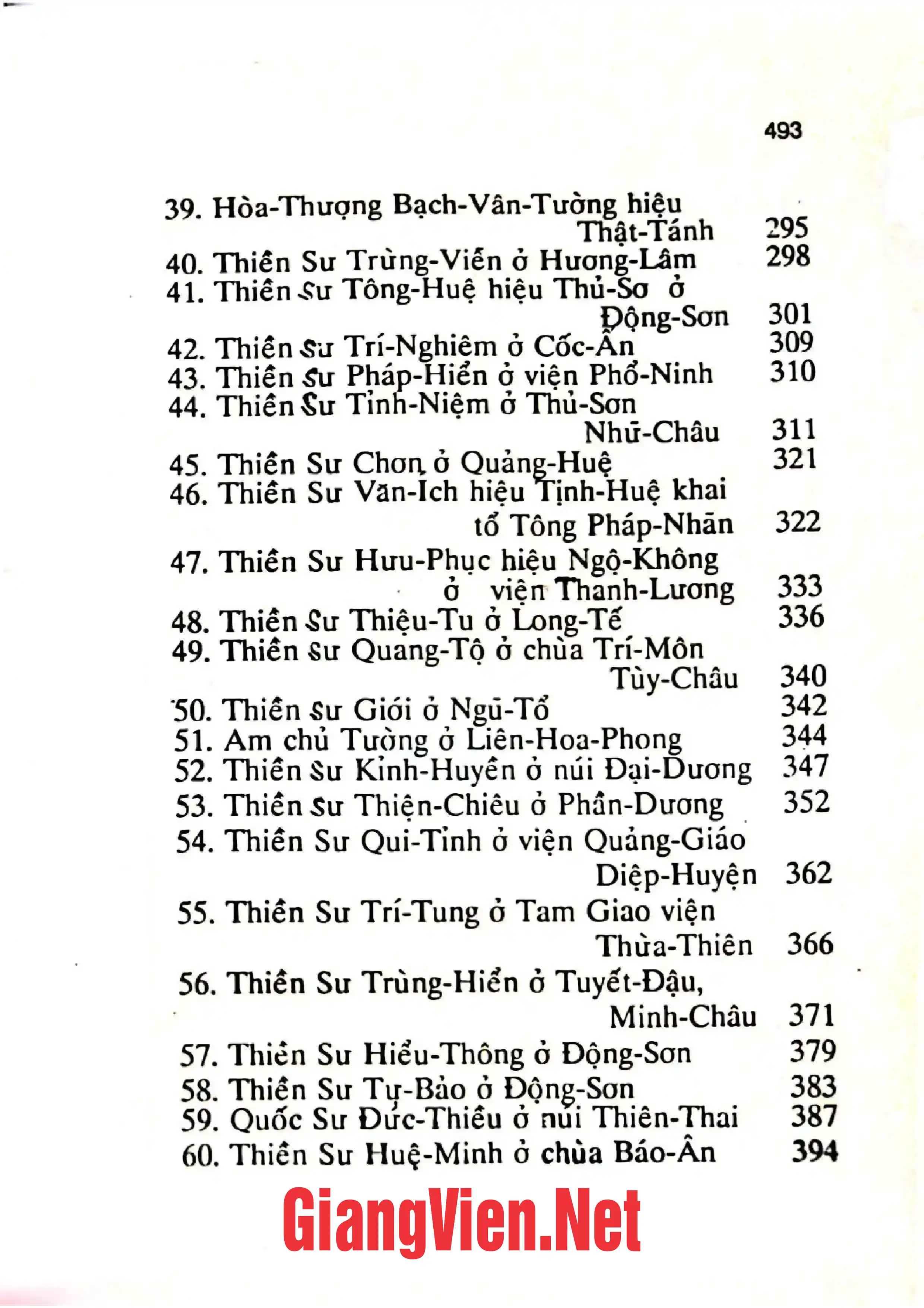 Mục lục chi tiết trang 2 sách Thiền sư Trung Hoa, tập II