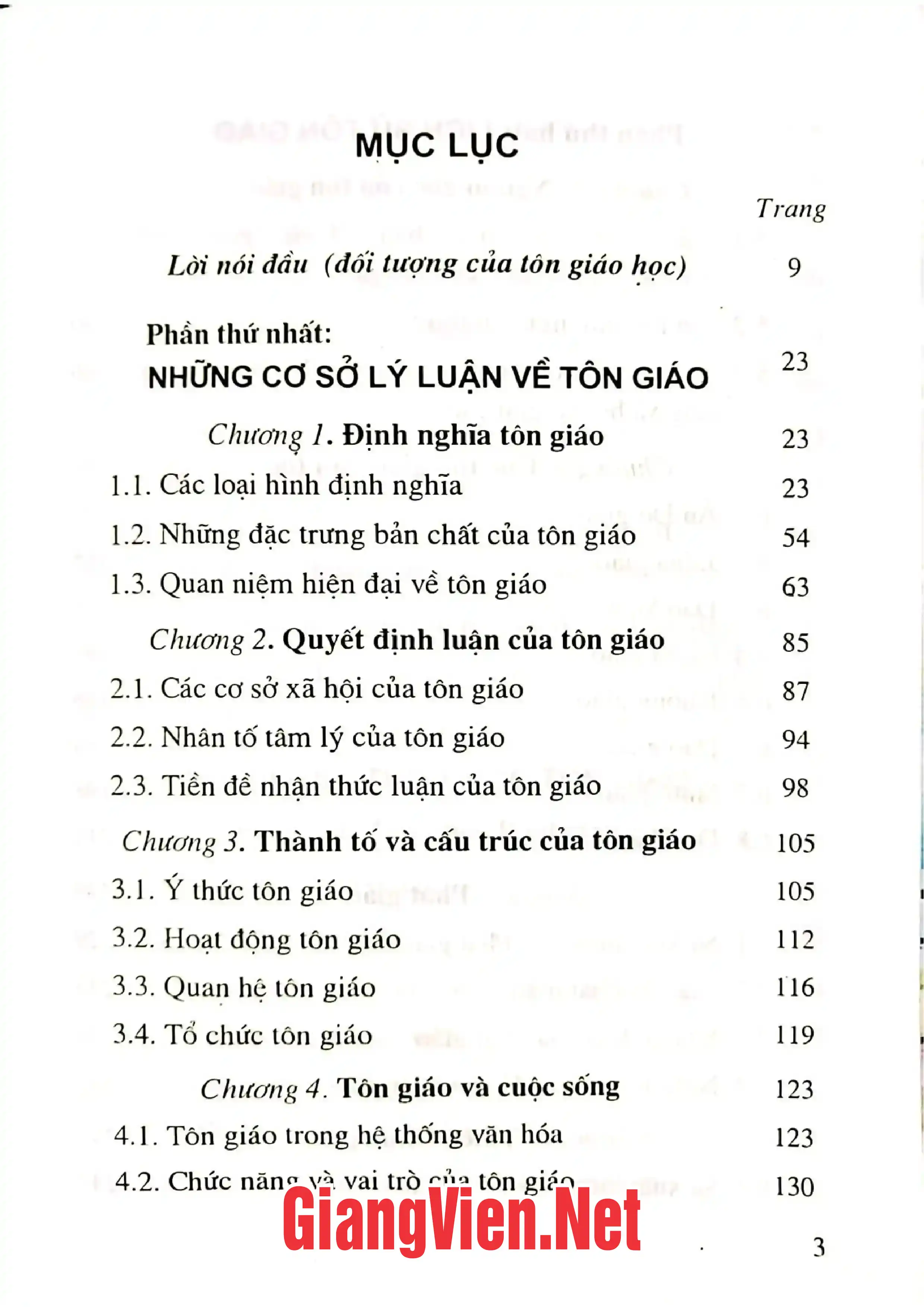 Ảnh minh họa nội dung cuốn sách: Tôn giáo học nhập môn