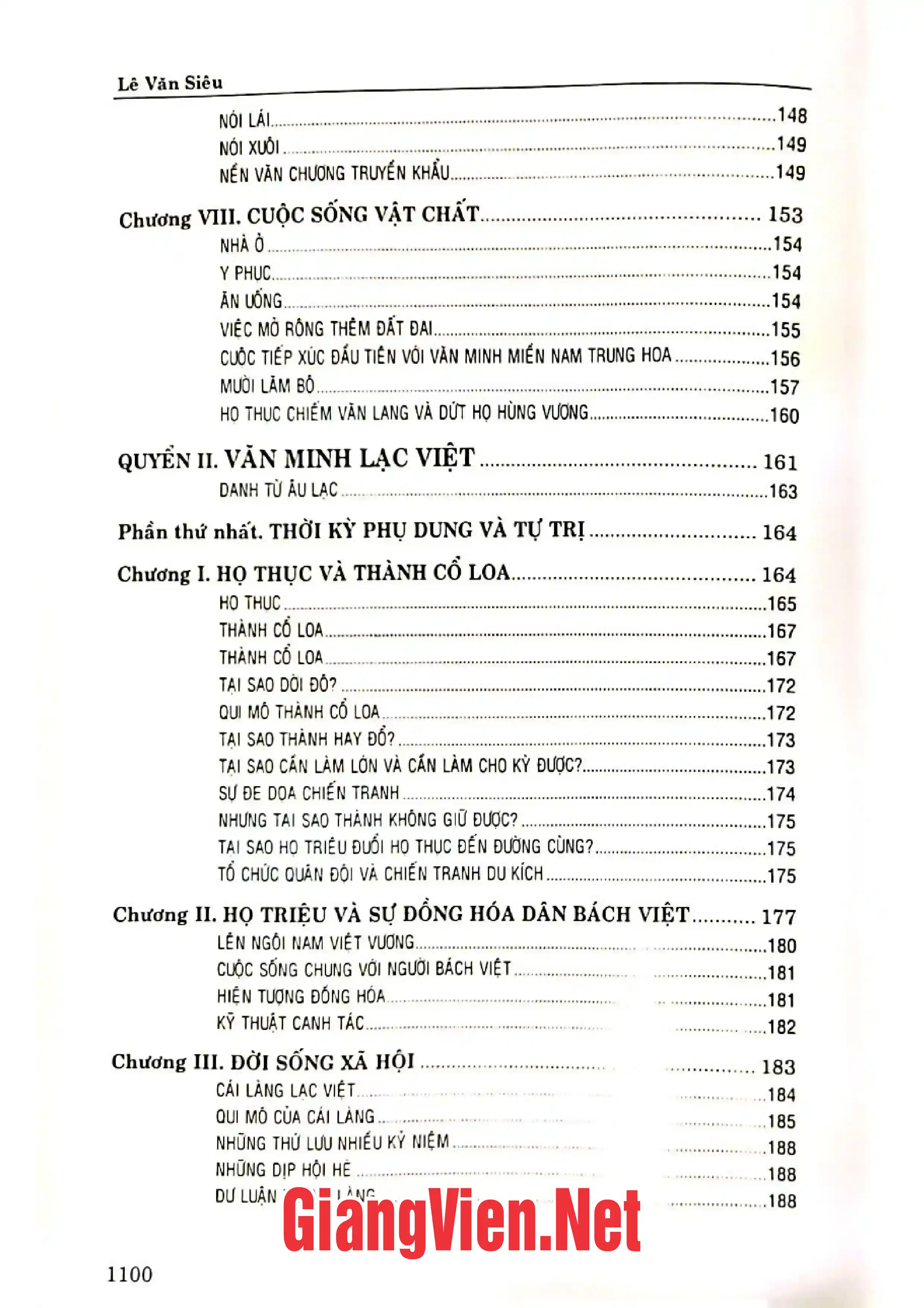 Mục lục chi tiết trang 2 sách Việt Nam văn minh sử