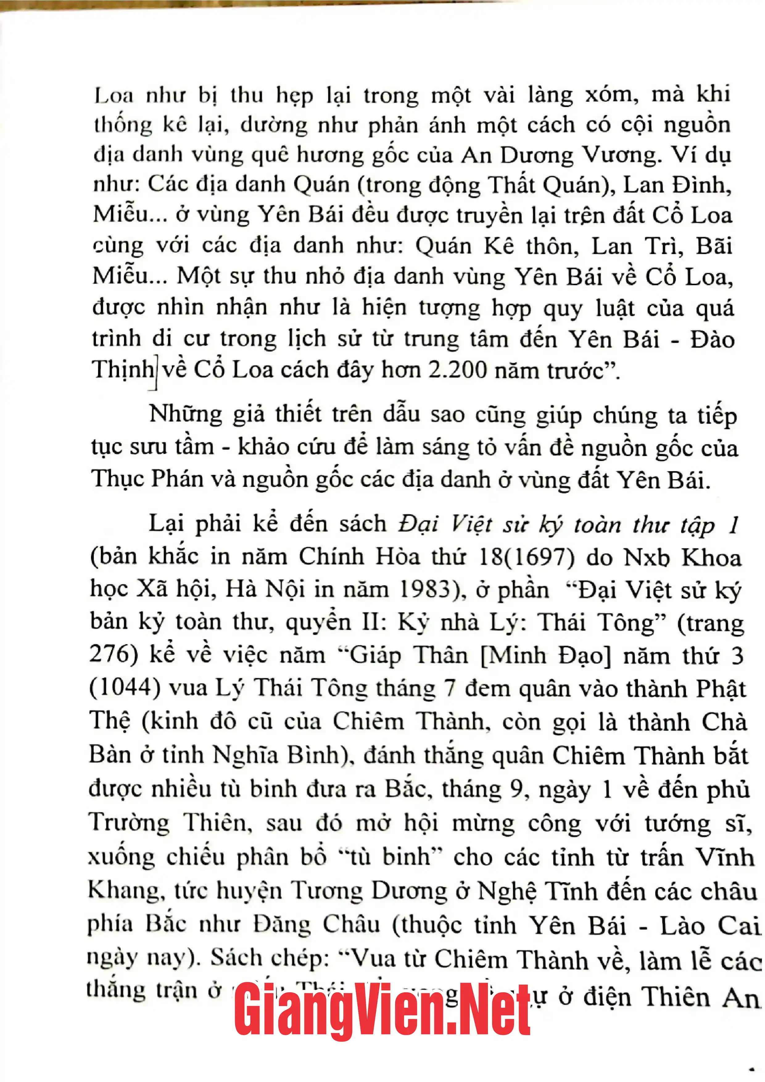 Mục lục chi tiết trang 3 sách Địa danh Yên Bái sơ khảo