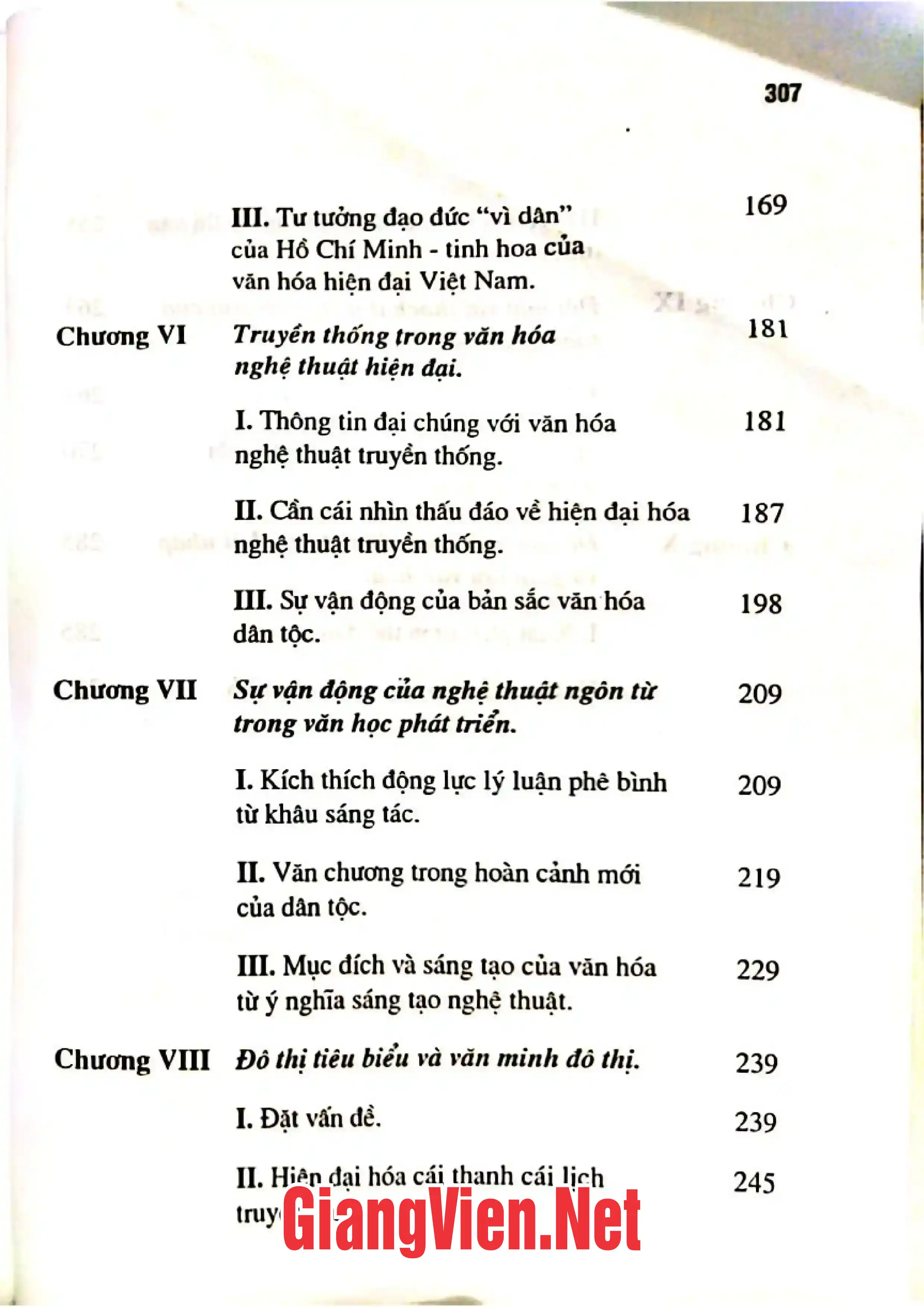 Mục lục chi tiết trang 2 sách Văn minh tinh thần từ chất lượng văn hóa