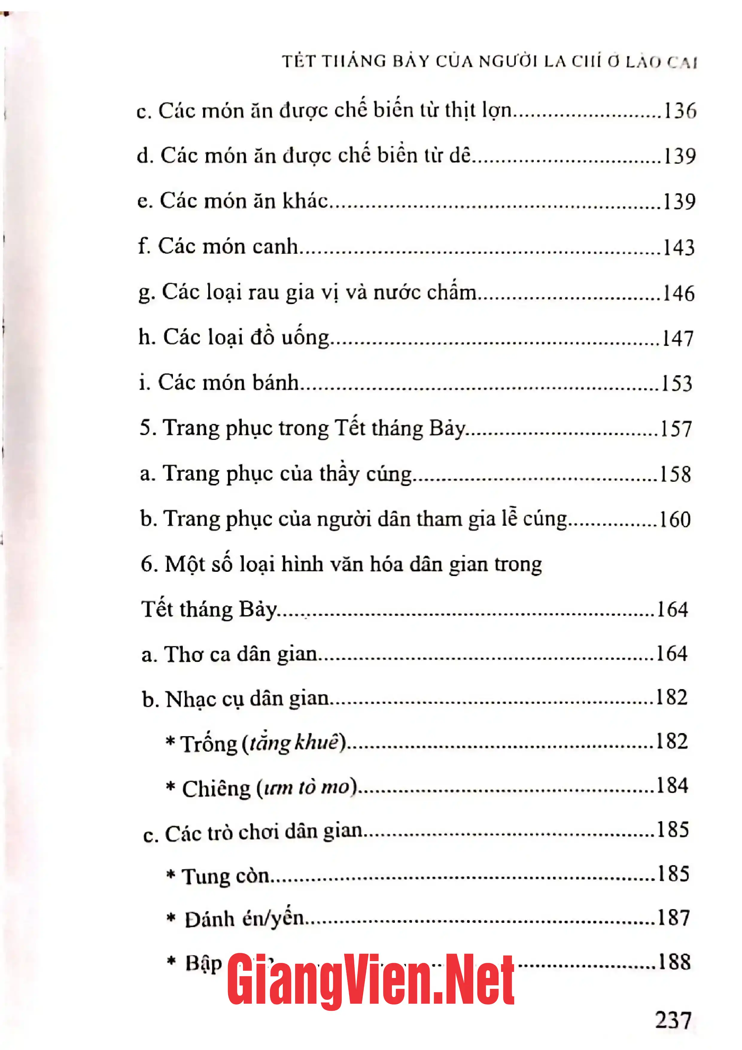 Nội dung trang phụ bản giới thiệu sách Tết tháng bảy của người La Chí ở Lào Cai