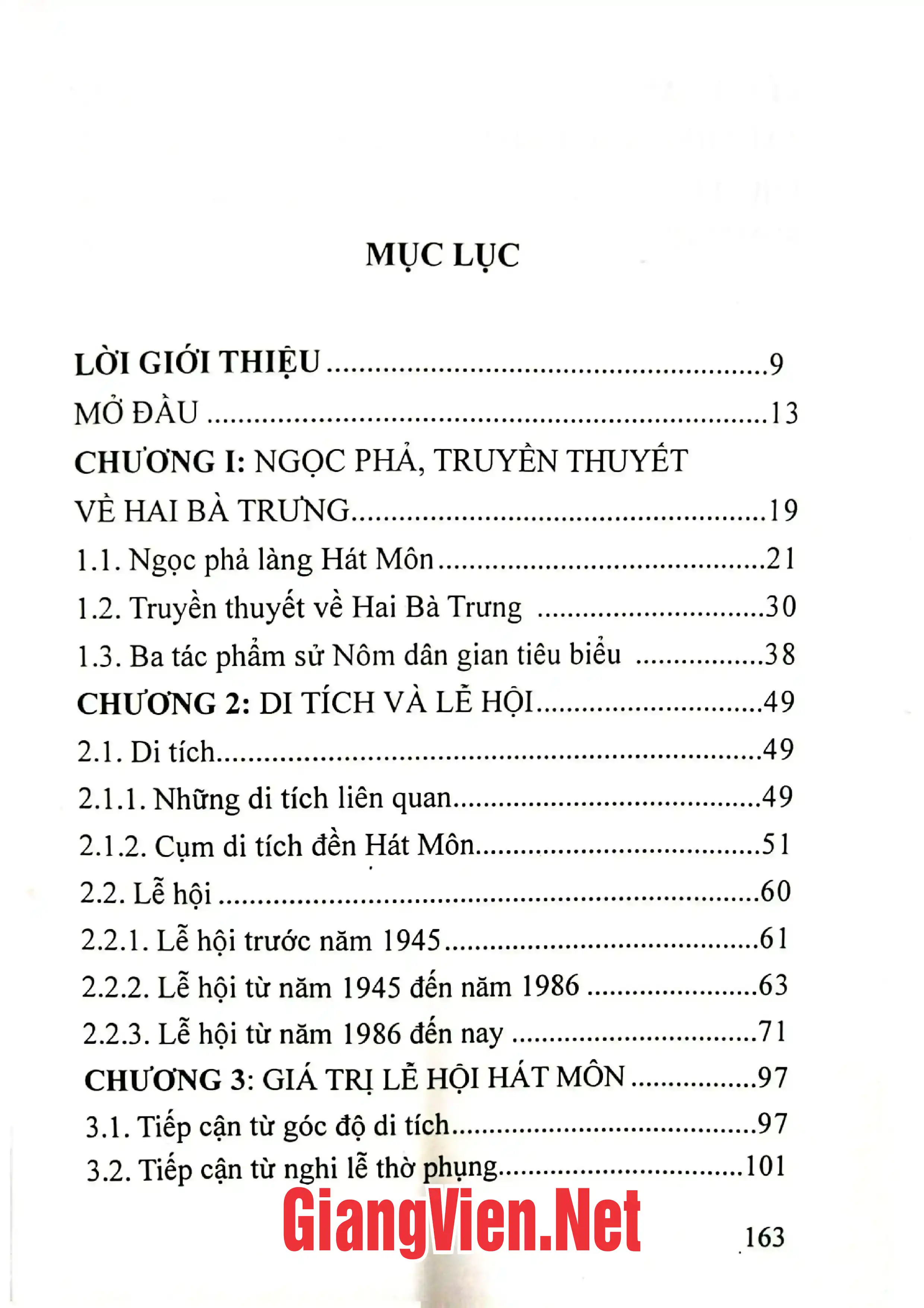 Trang bìa chính thức sách Lễ hội dân gian làng Hát Môn