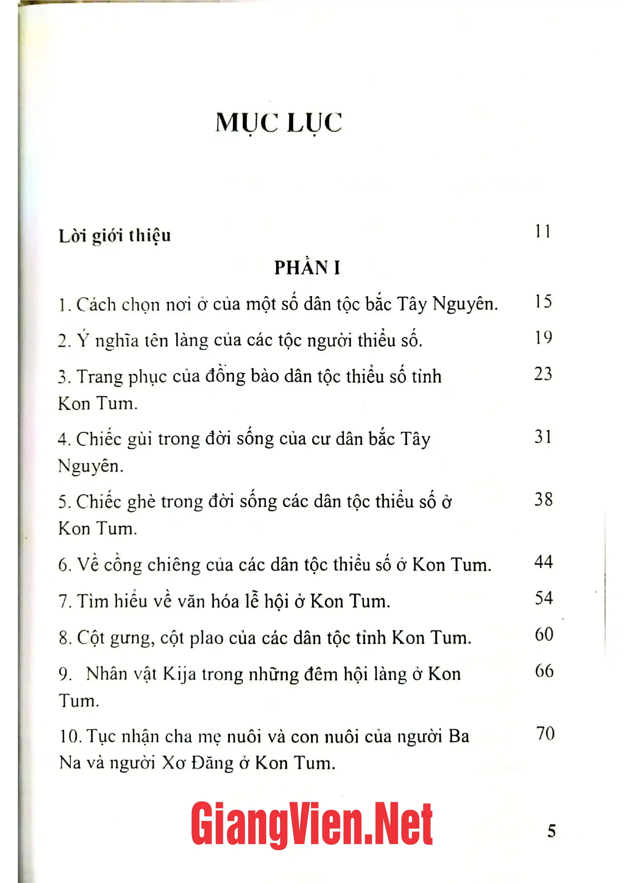 Trang bìa chính thức sách Phác thảo văn hóa dân gian các dân tộc thiểu số tỉnh Kon Tum