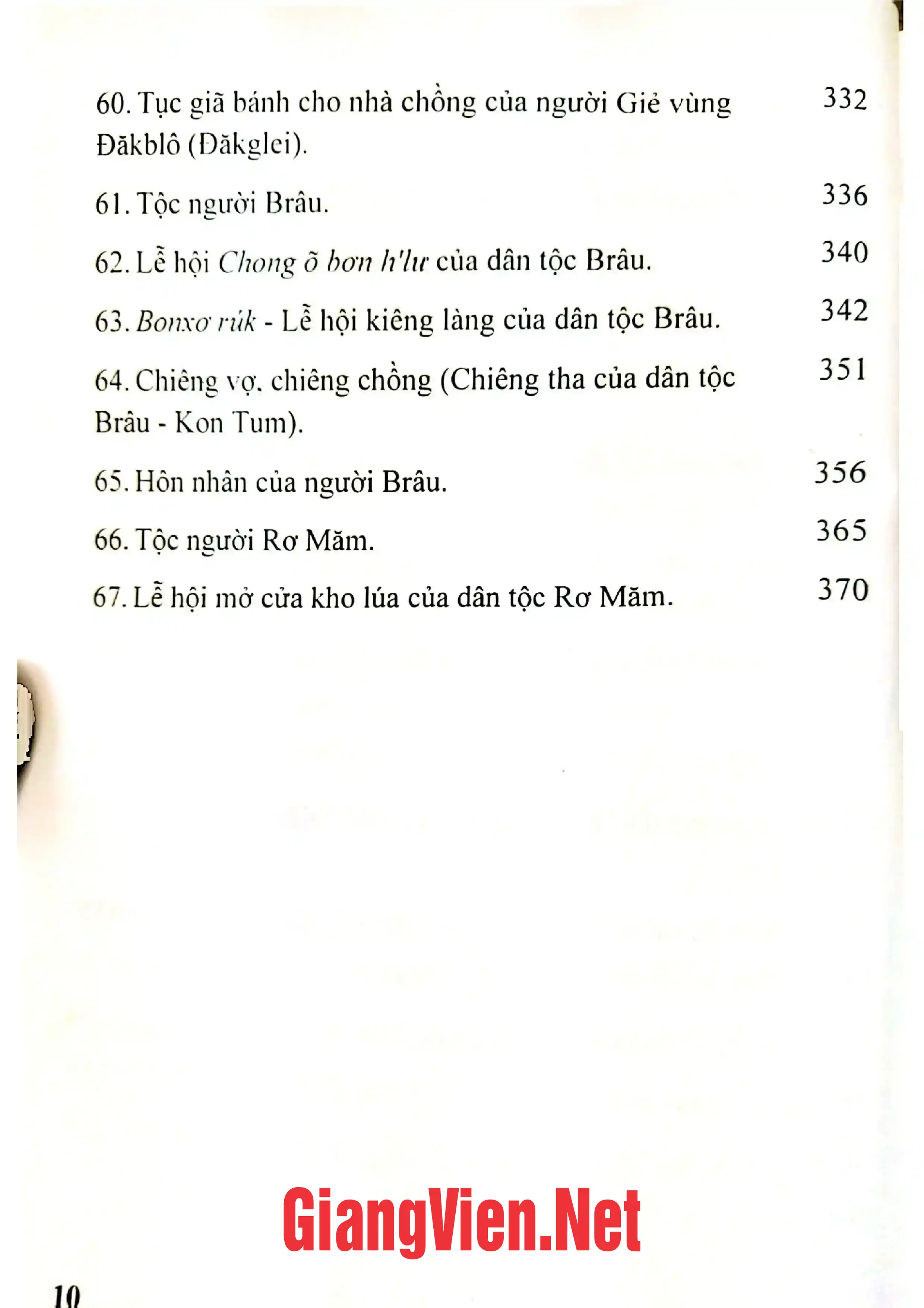 Nội dung mục lục và hình ảnh sách Phác thảo văn hóa dân gian các dân tộc thiểu số tỉnh Kon Tum - Trang 5