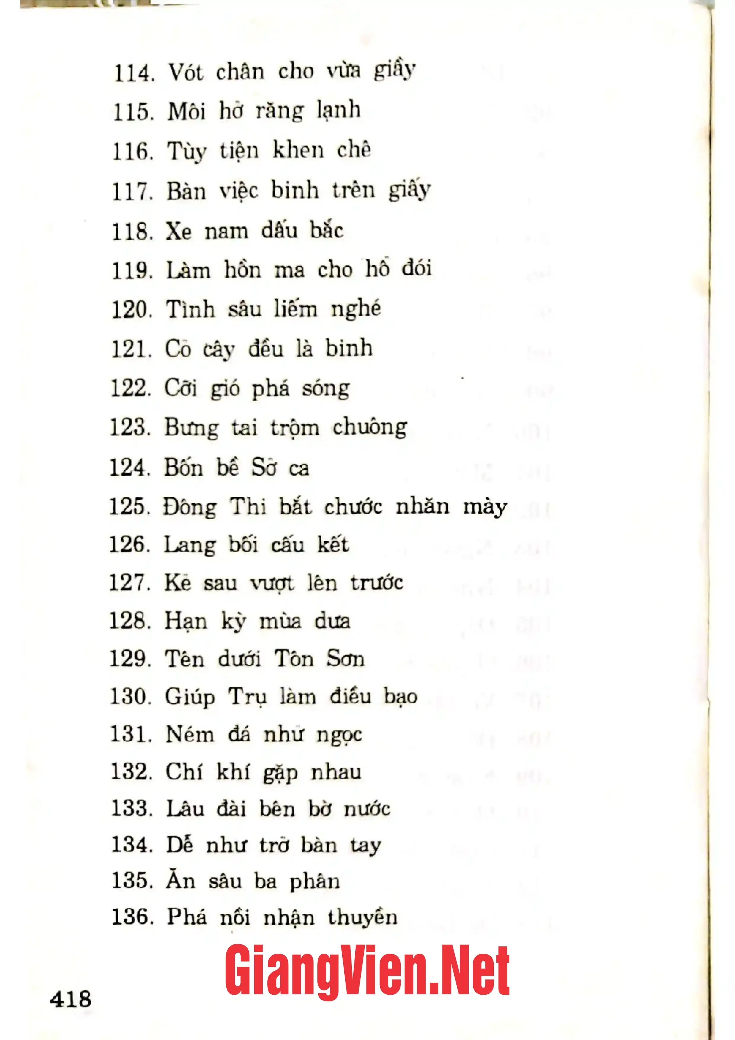 Nội dung mục lục và hình ảnh sách Thành ngữ điển cố Trung Hoa, tập I - Trang 5