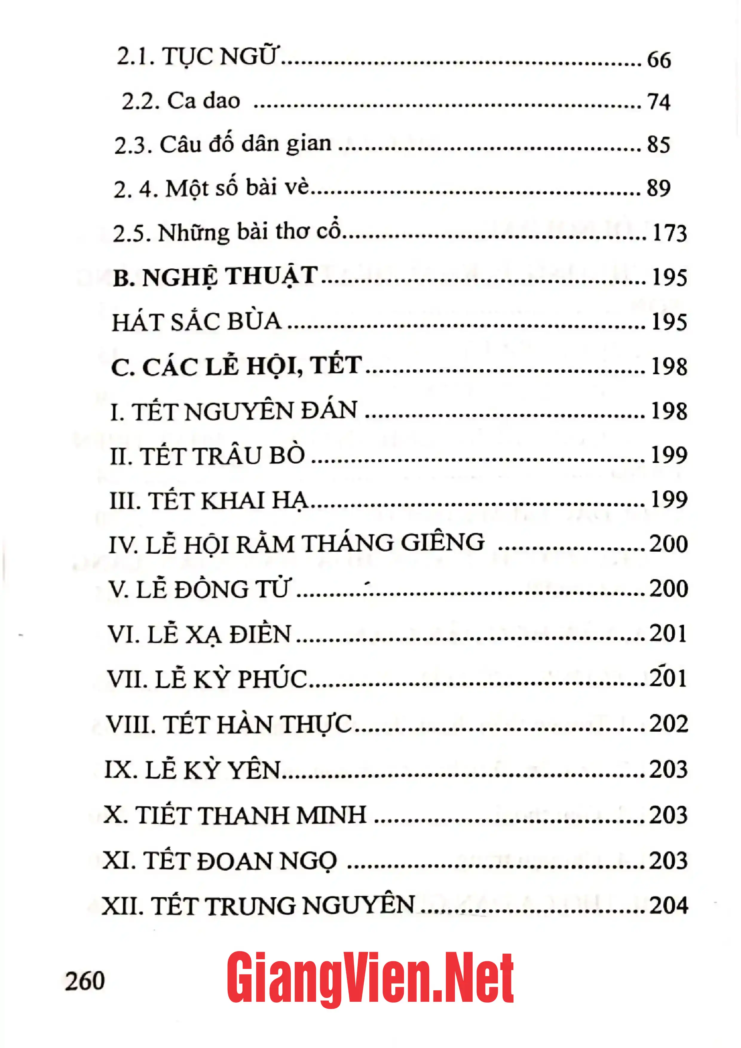 Mục lục chi tiết trang 1 sách Tràng Sơn một làng văn hóa dân gian phong phú