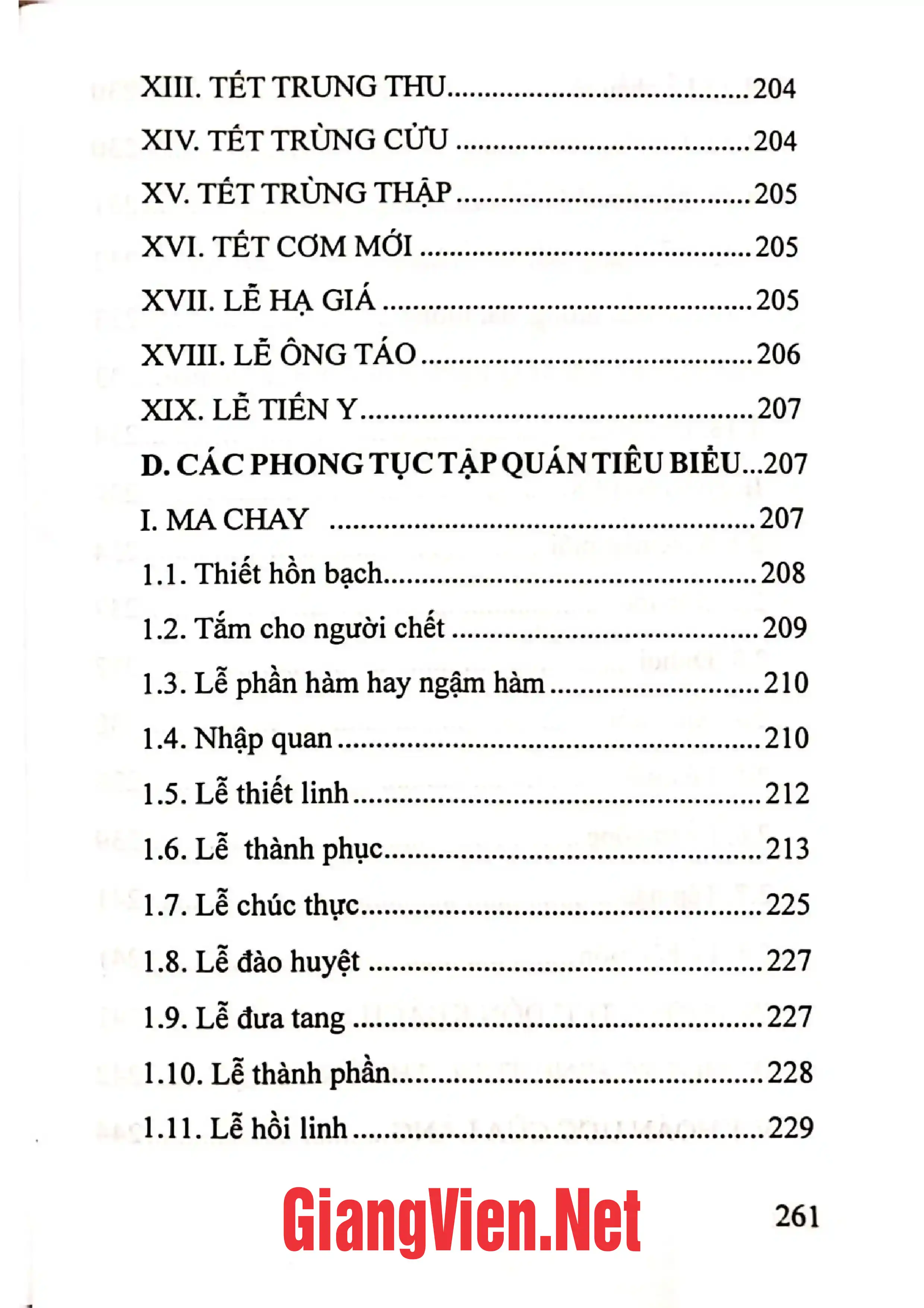 Mục lục chi tiết trang 2 sách Tràng Sơn một làng văn hóa dân gian phong phú