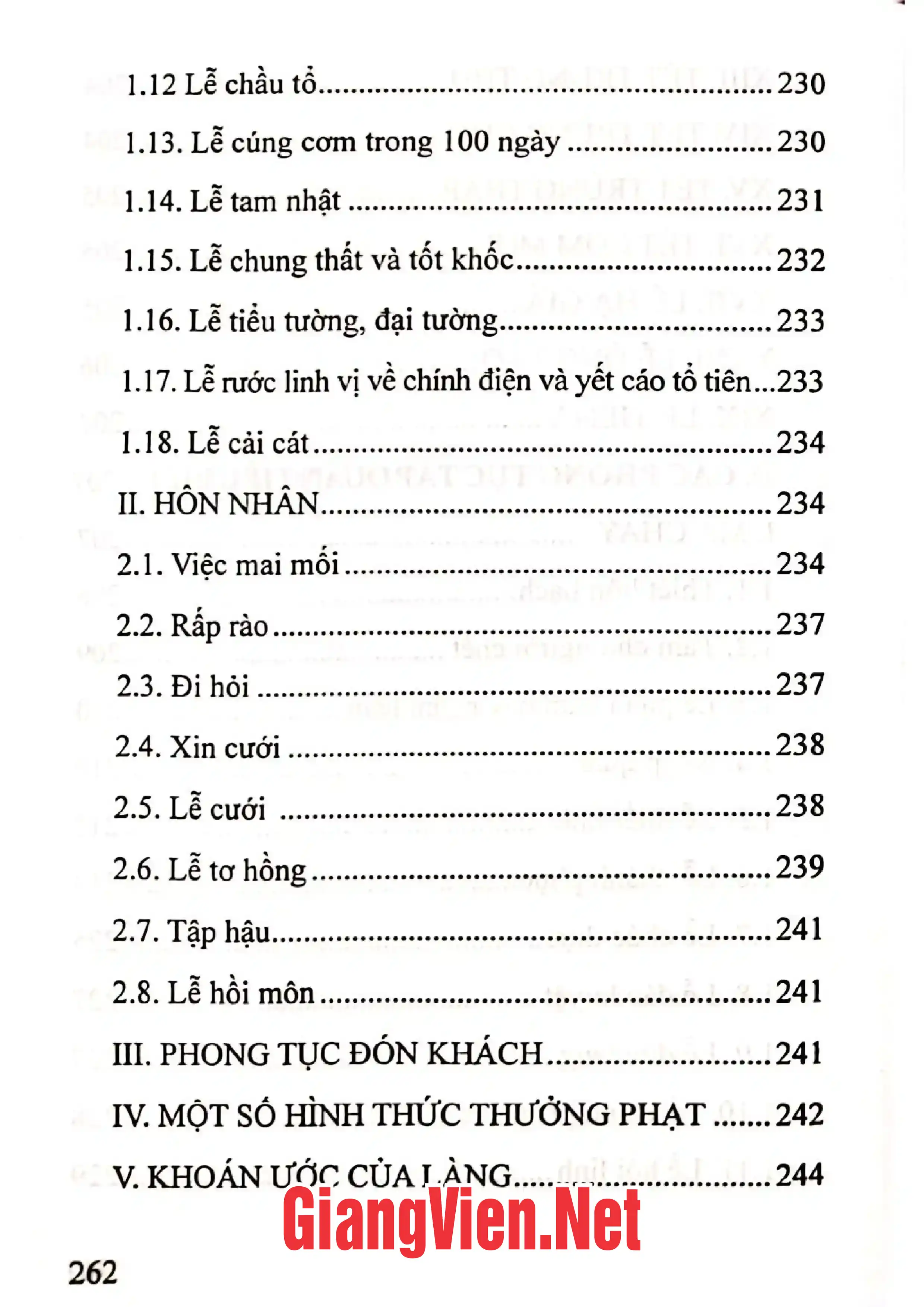 Mục lục chi tiết trang 3 sách Tràng Sơn một làng văn hóa dân gian phong phú