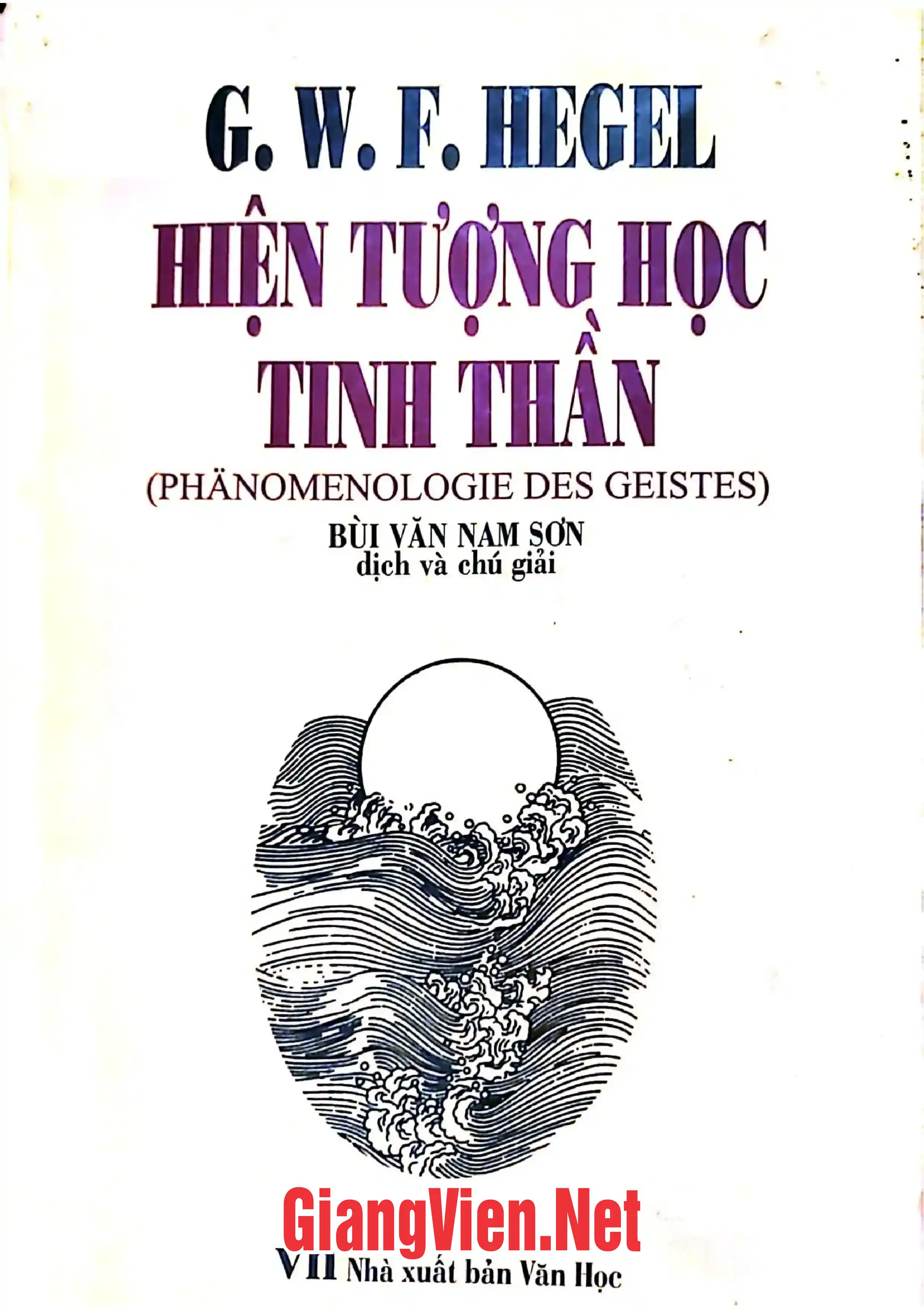 Ảnh bìa của Hiện tượng học tinh thần