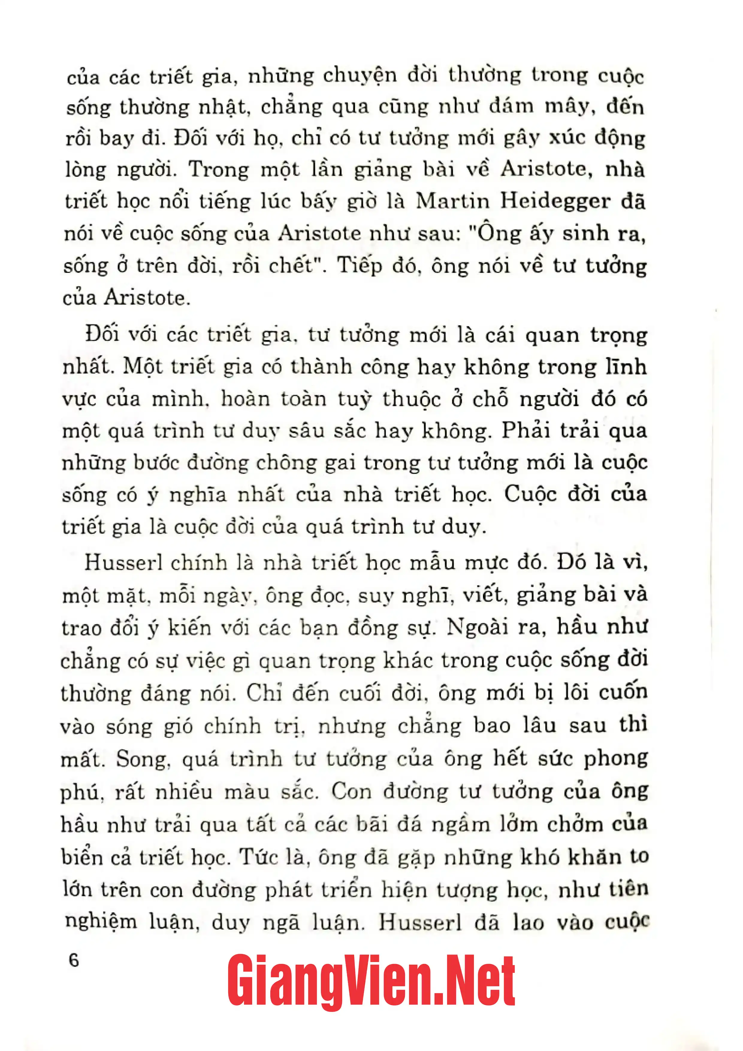 Mục lục chi tiết trang 3 sách Edmund Husserl