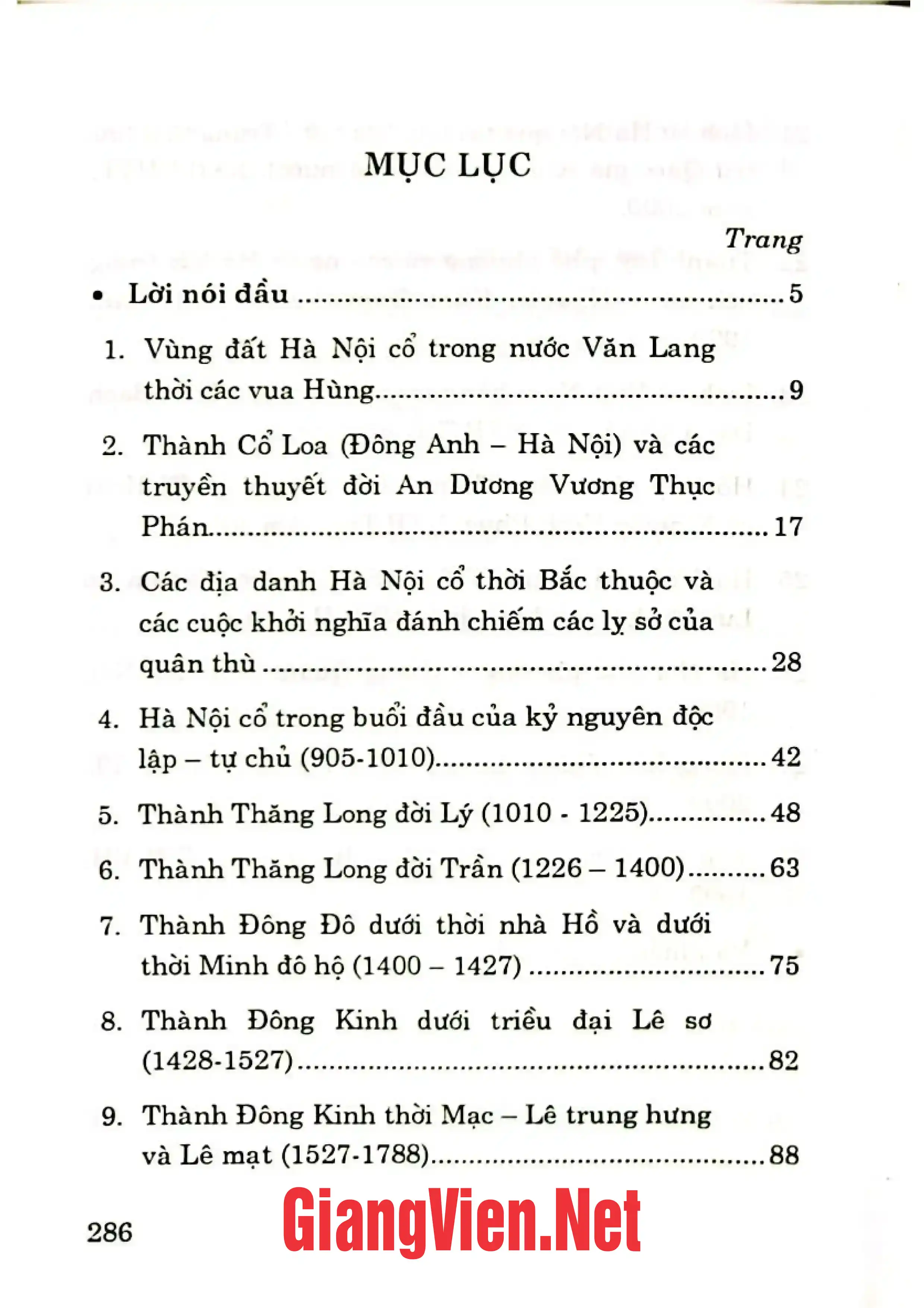 Trang bìa chính thức sách Diện mạo và vị thế Thăng Long Hà Nội qua 1000 năm lịch sử