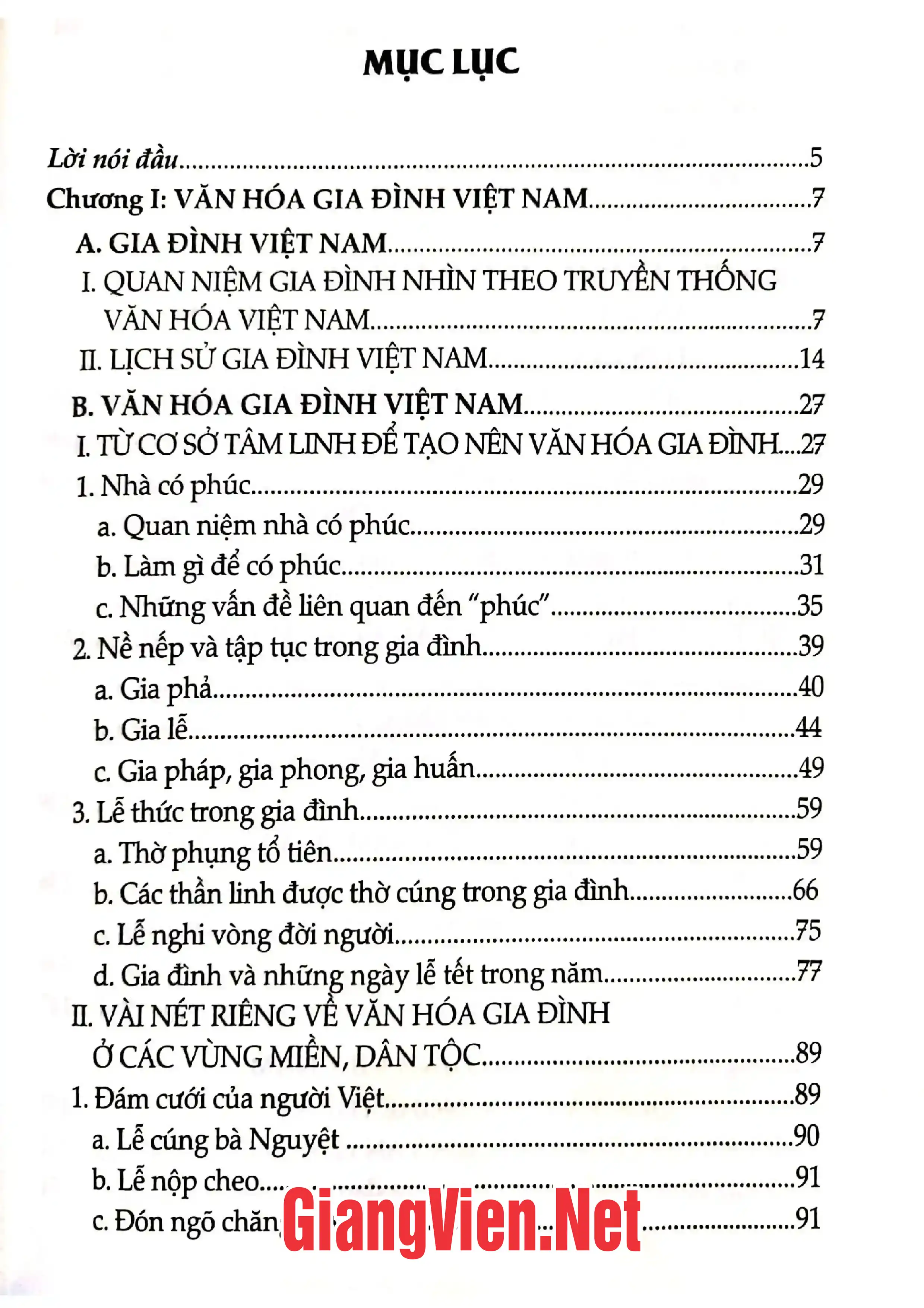 Ảnh minh họa nội dung cuốn sách: Văn hóa gia đình Việt Nam