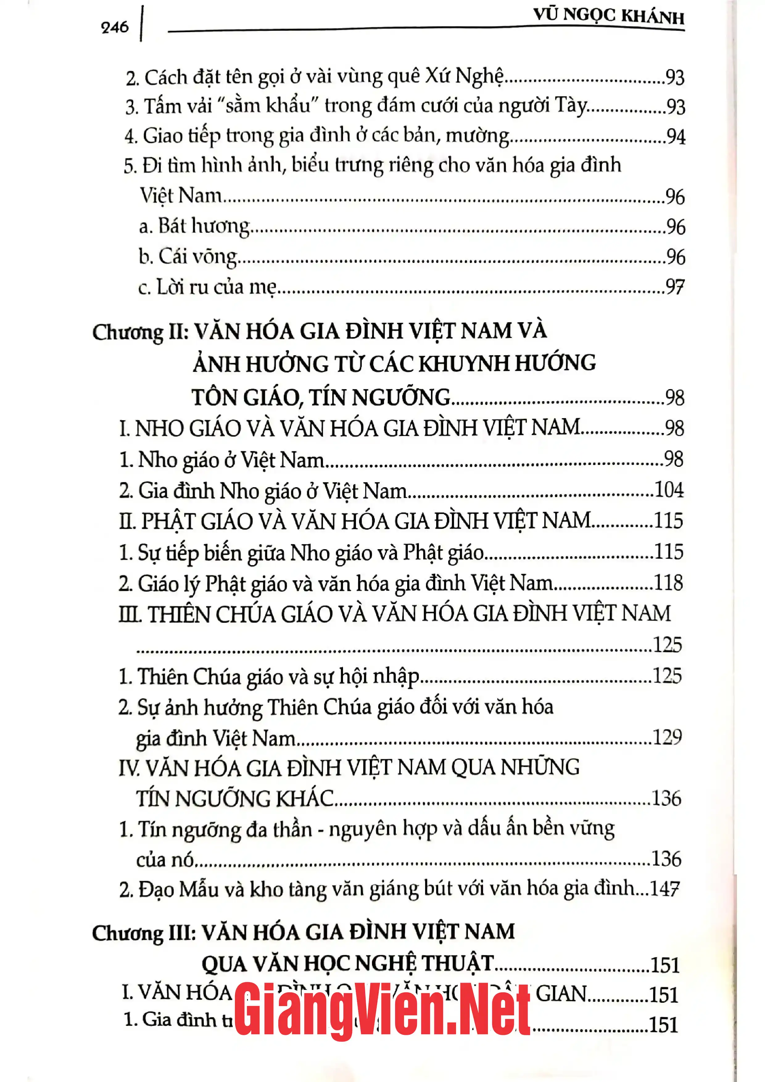 Ảnh minh họa nội dung cuốn sách: Văn hóa gia đình Việt Nam