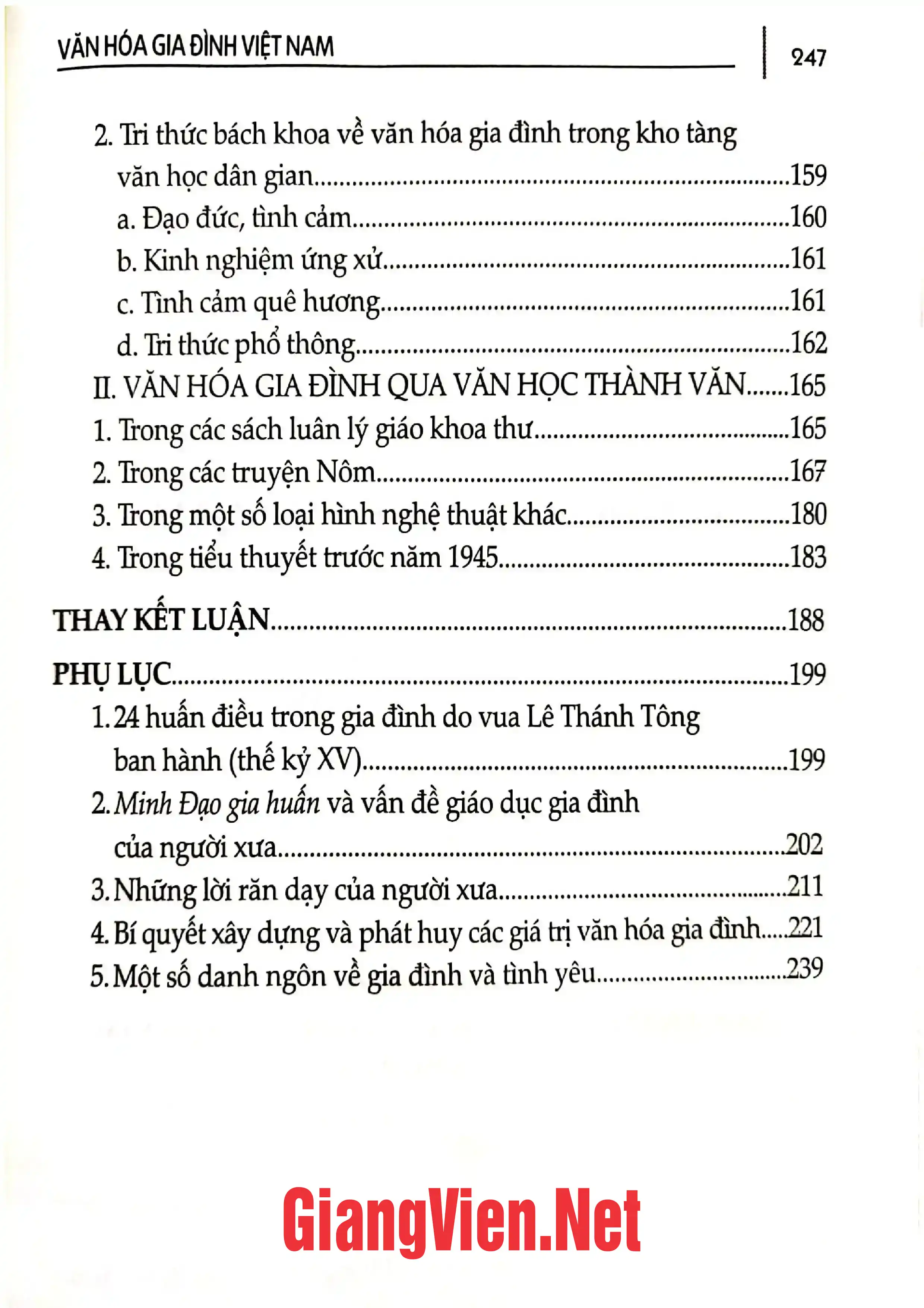 Ảnh minh họa nội dung cuốn sách: Văn hóa gia đình Việt Nam