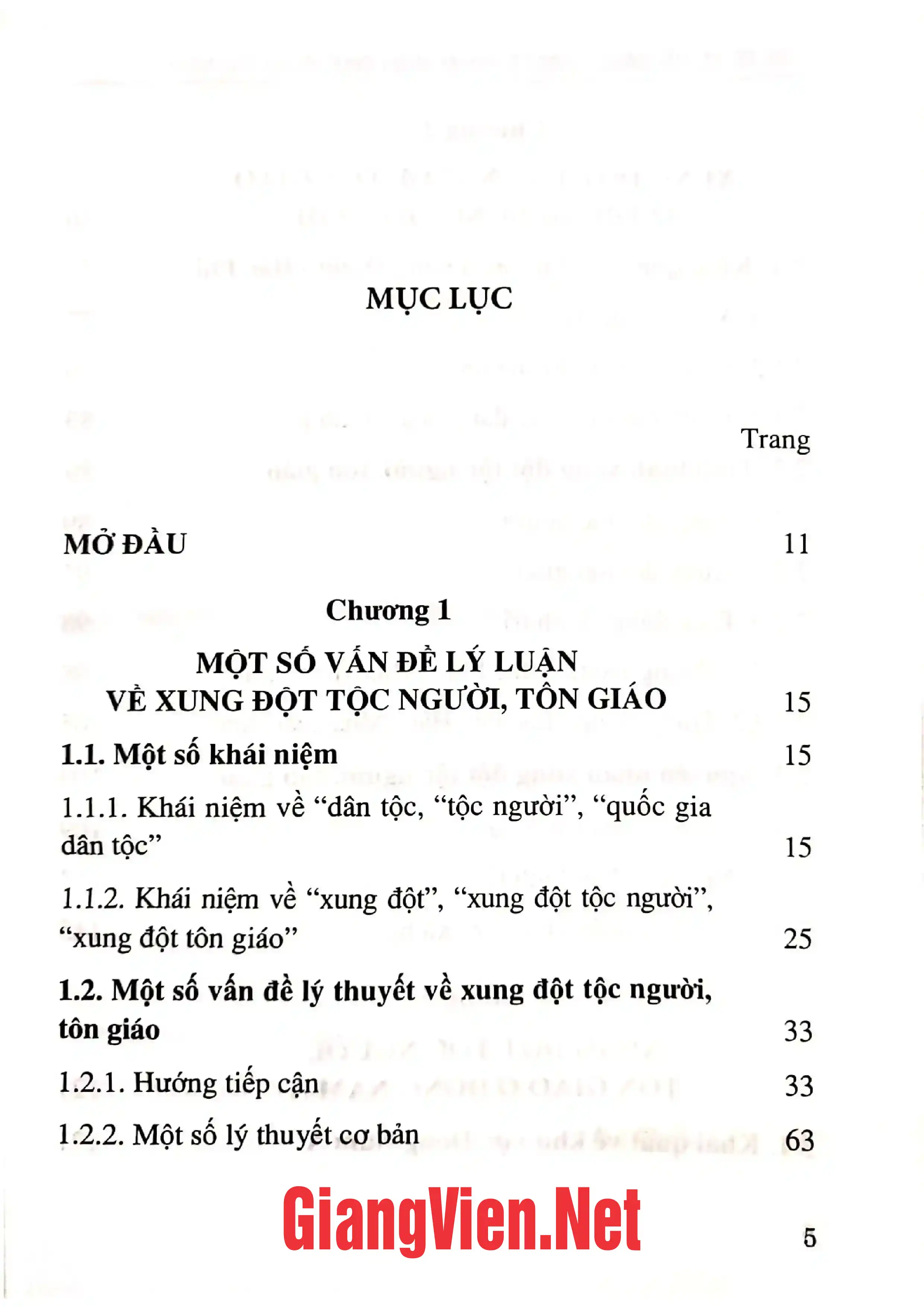 Trang bìa chính thức sách Xung đột tộc người, tôn giáo ở một số quốc gia trong những năm gần đây