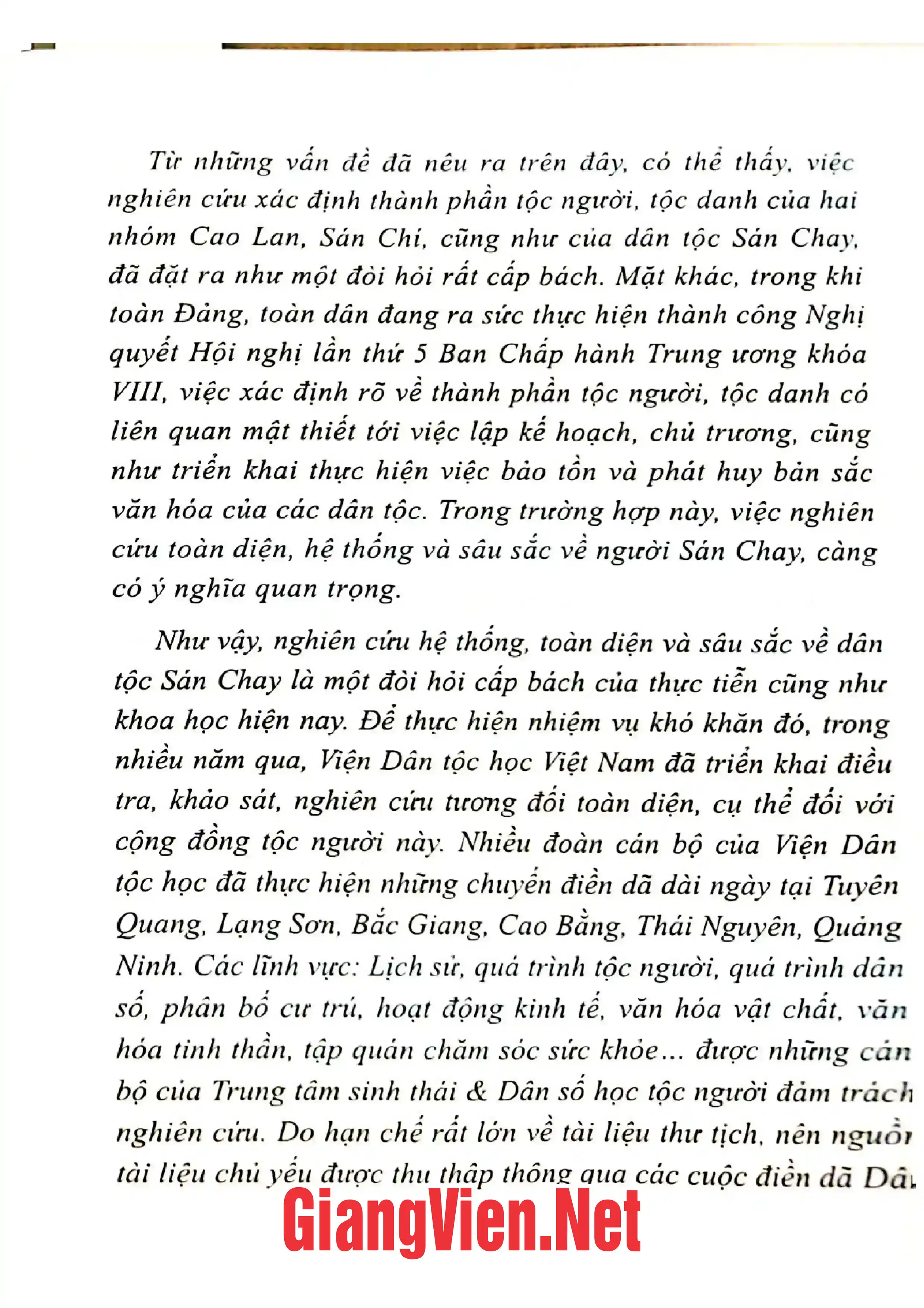 Mục lục chi tiết trang 3 sách Dân tộc Sán Chay ở Việt Nam