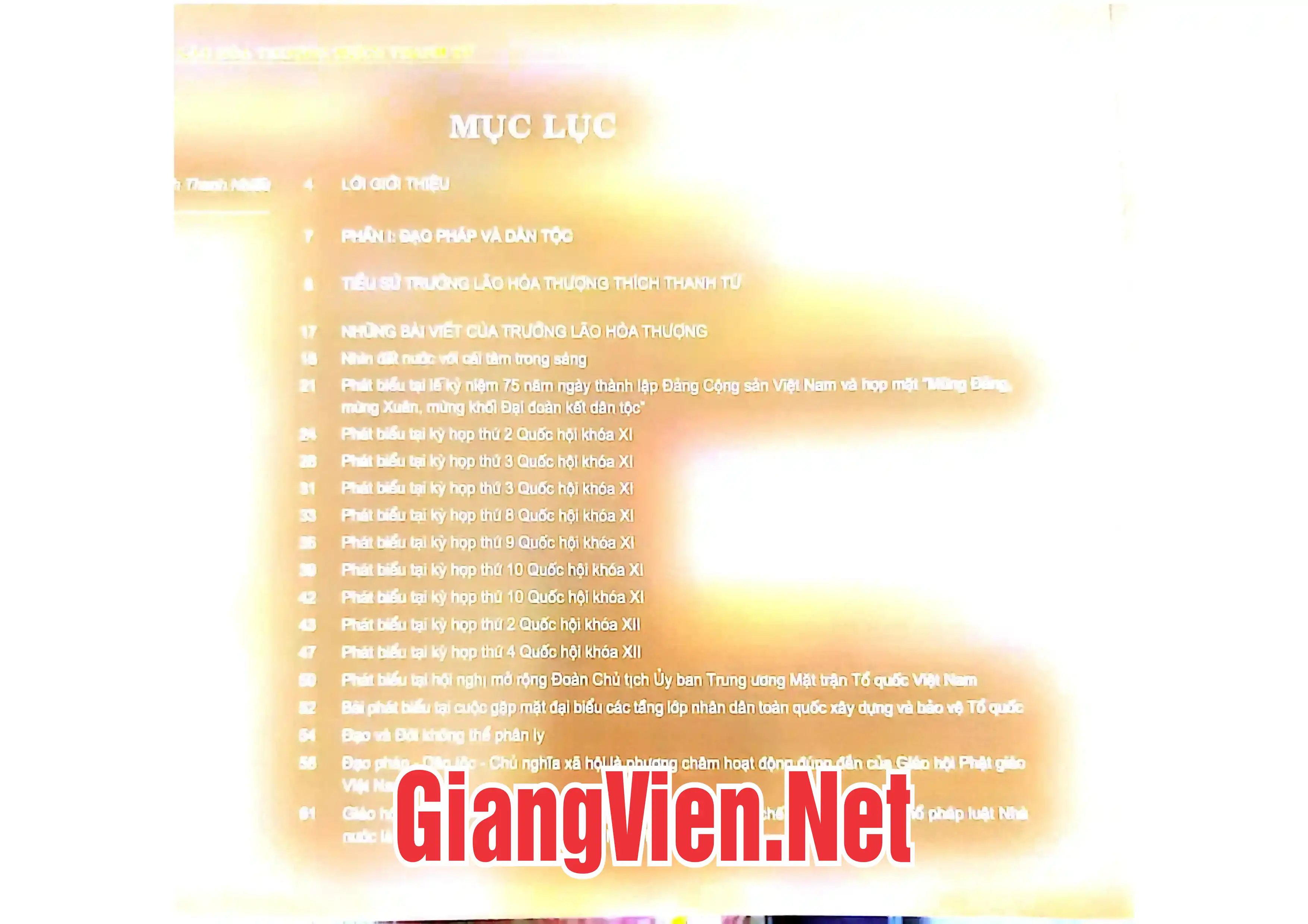 Trang bìa chính thức sách Trưởng lão Hòa thượng Thích Thanh Tứ đạo pháp và dân tộc