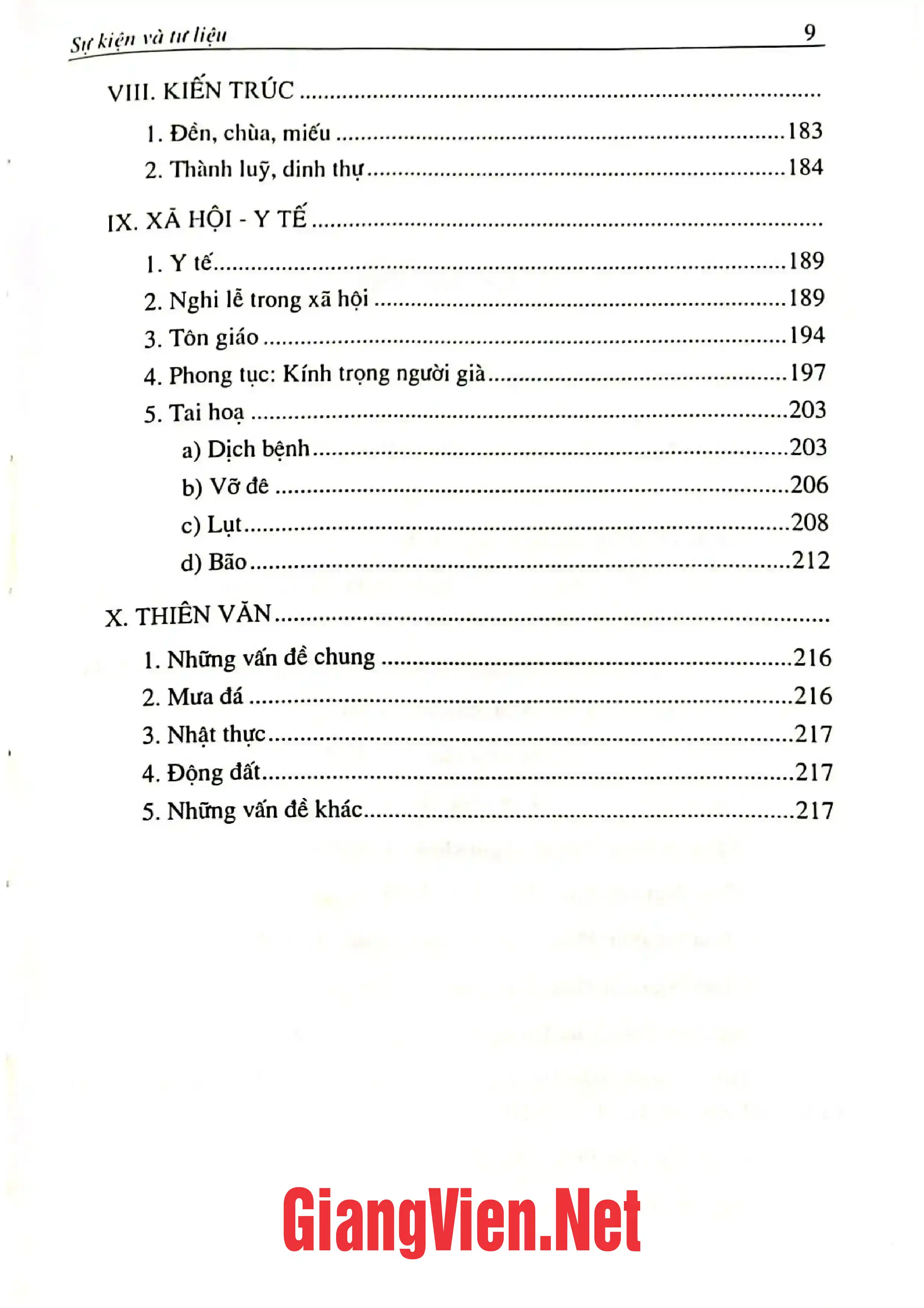 Mục lục chi tiết trang 2 sách Đại Nam thực lục, Tập 10