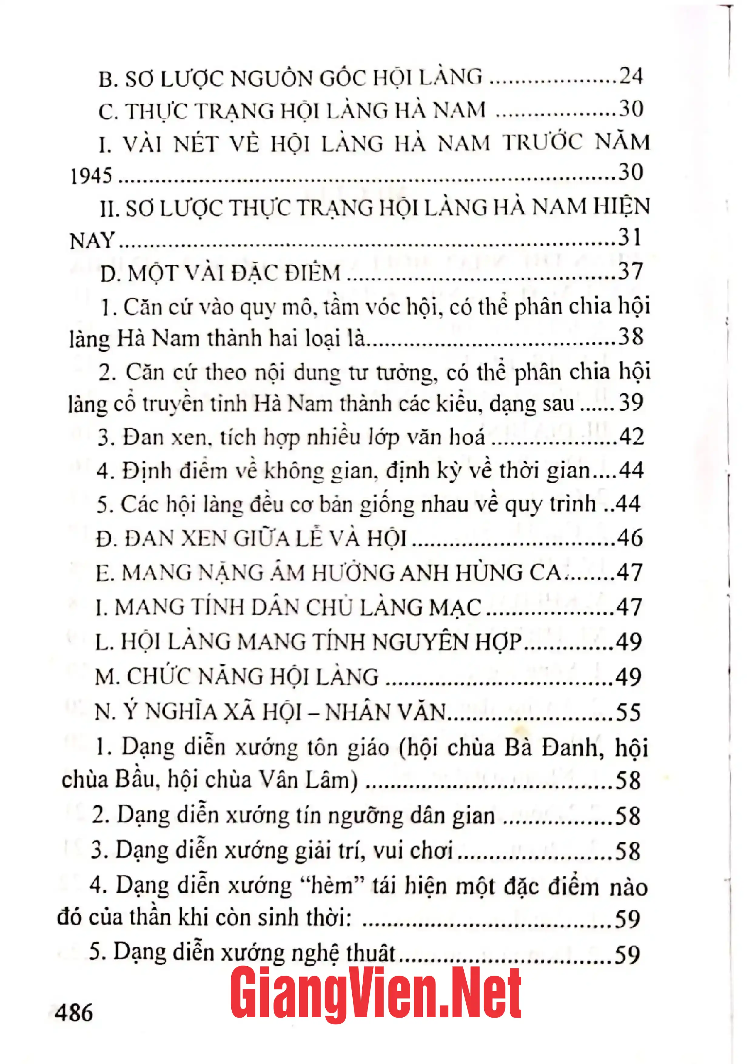 Ảnh minh họa nội dung cuốn sách: Hội làng cổ truyền tỉnh Hà Nam