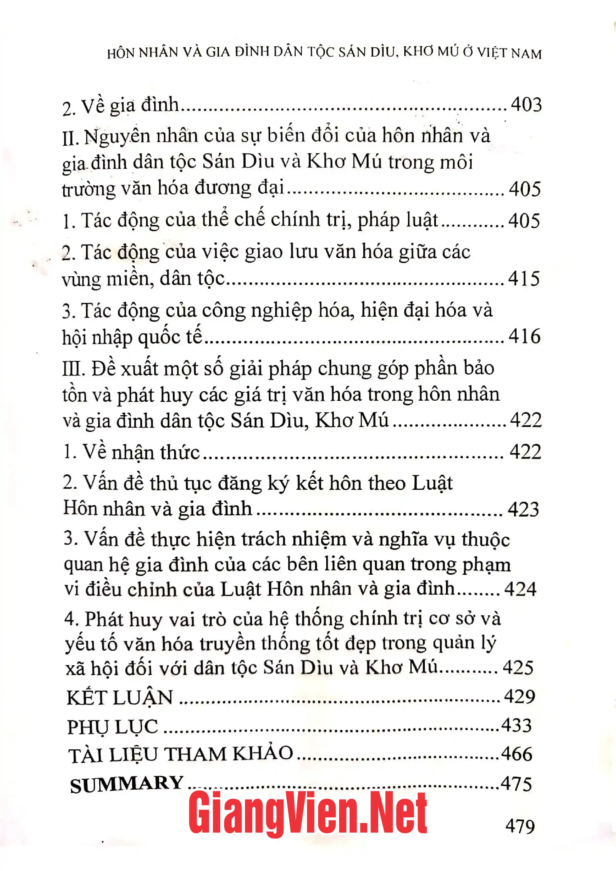 Ảnh minh họa nội dung cuốn sách: Hôn nhân và gian đình dân tộc Sán Dìu, Khơ Mú ở Việt Nam
