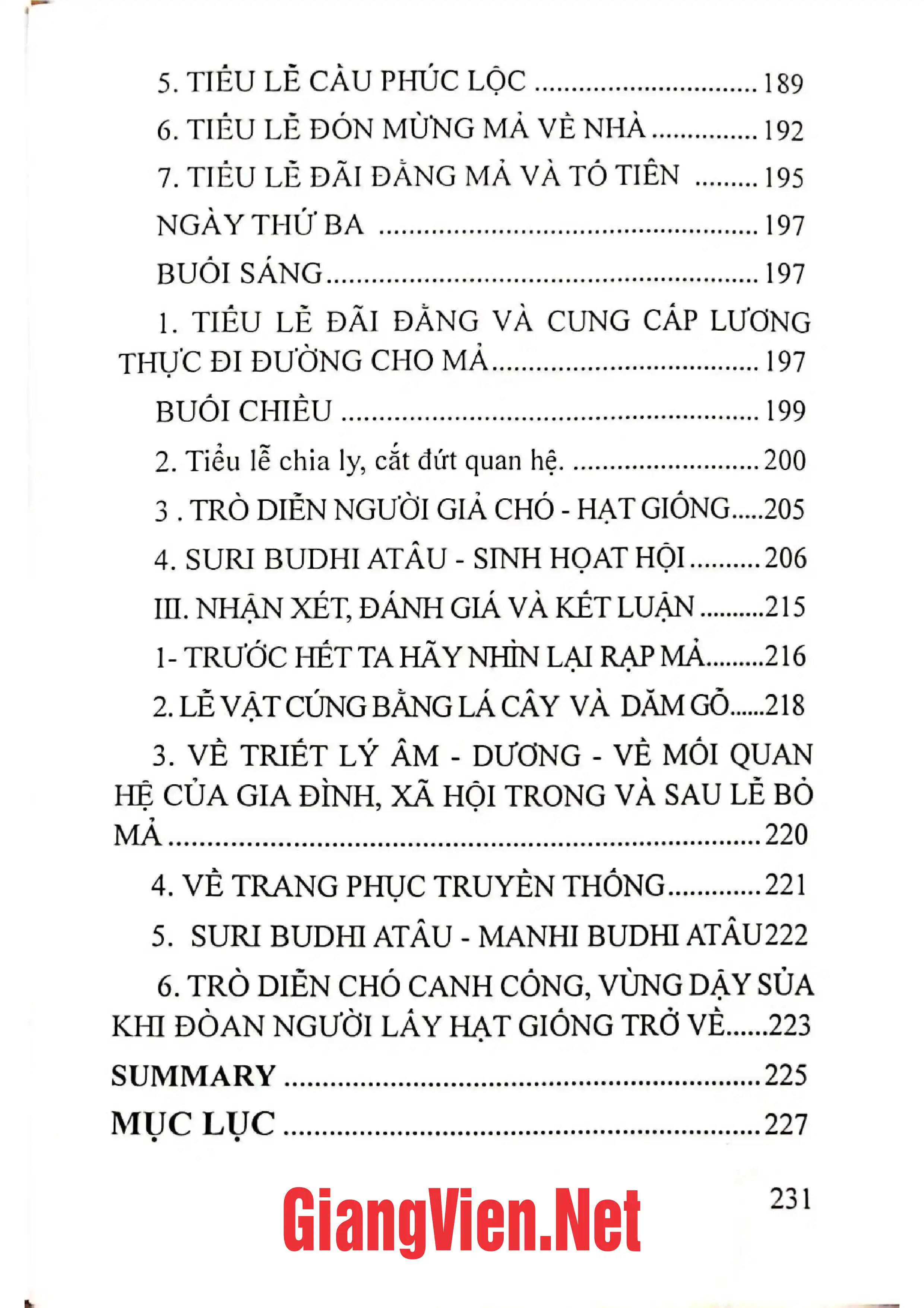 Nội dung trang phụ bản giới thiệu sách Hai dị bản lễ hội truyền thống cổ kính - độc đáo BBâk Akoq Padai - Budhi Atâu ở hai nhánh Raglai Nam và Bắc tỉnh Ninh Thuận