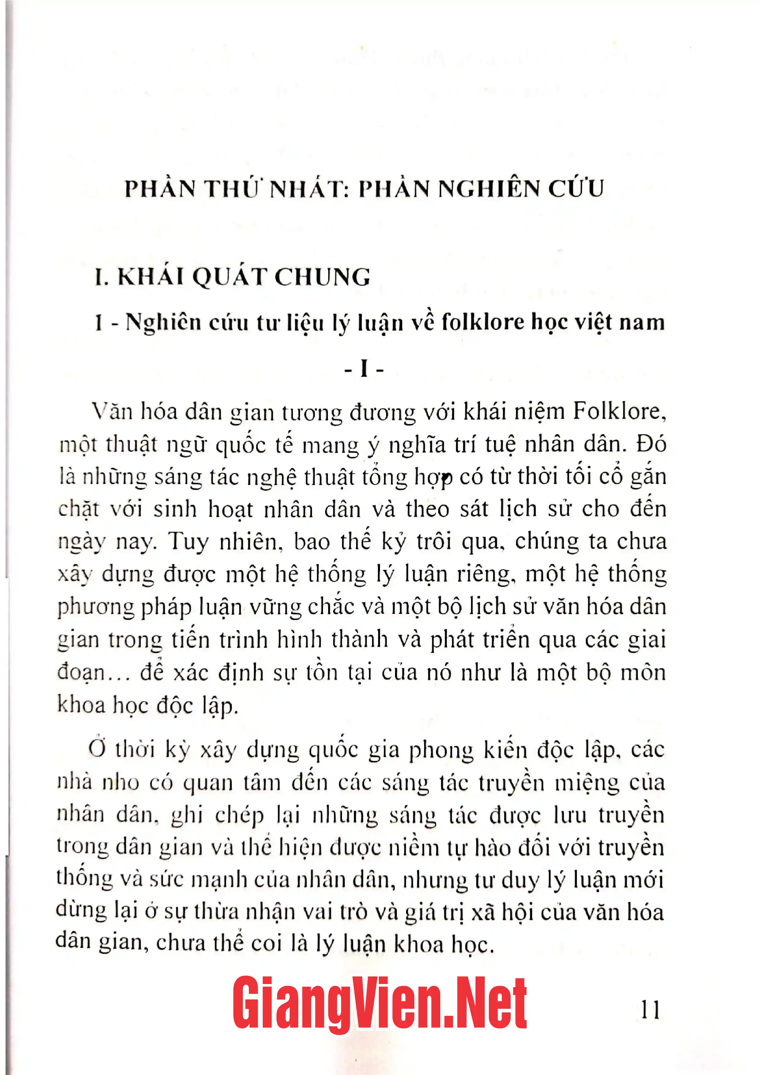 Ảnh minh họa nội dung cuốn sách: Nghiên cứu tư liệu lý luận văn hóa dân gian Việt Nam Quyển 1
