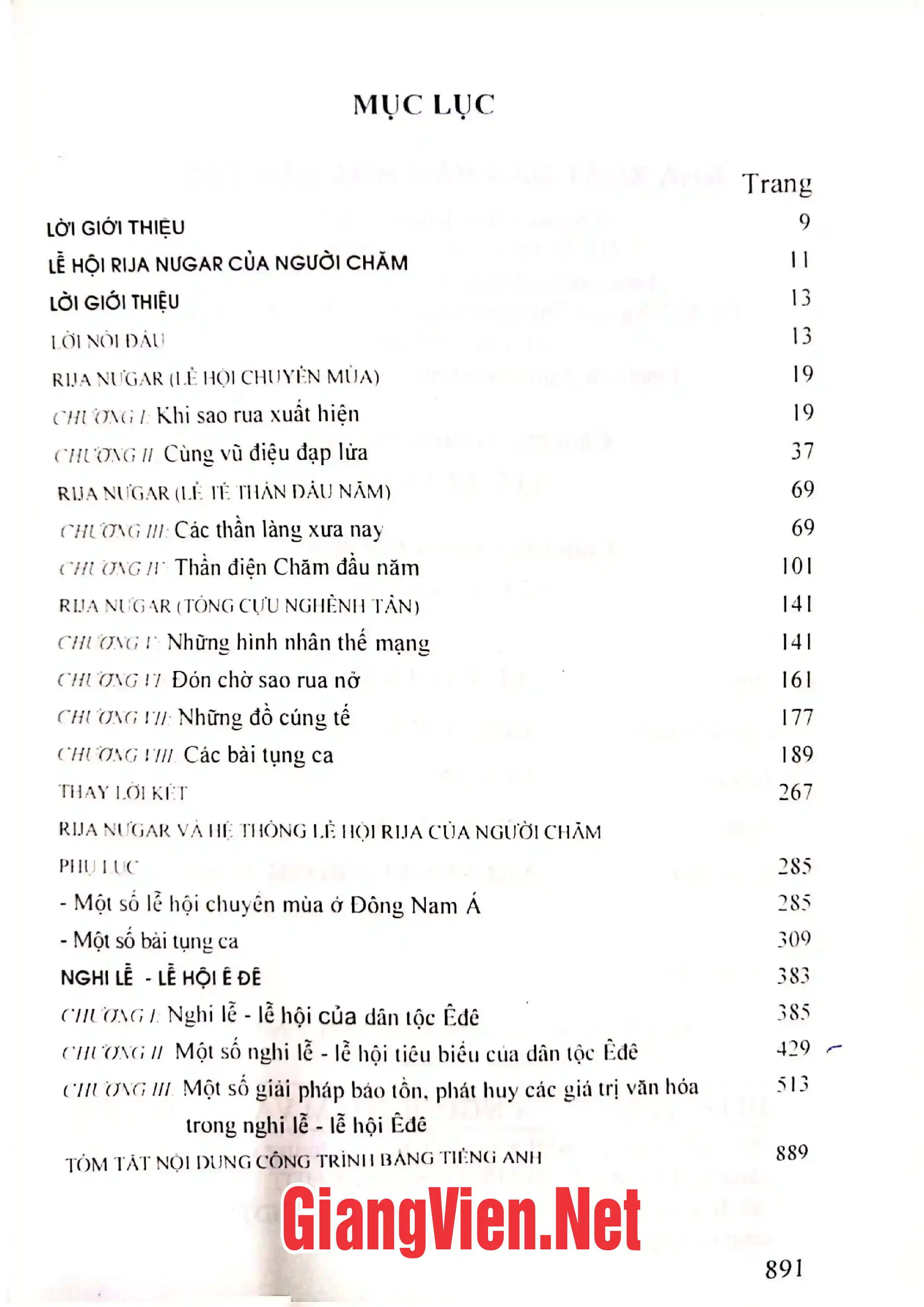 Trang bìa chính thức sách Nghi lễ - lễ hội của người Chăm và người Ê Đê