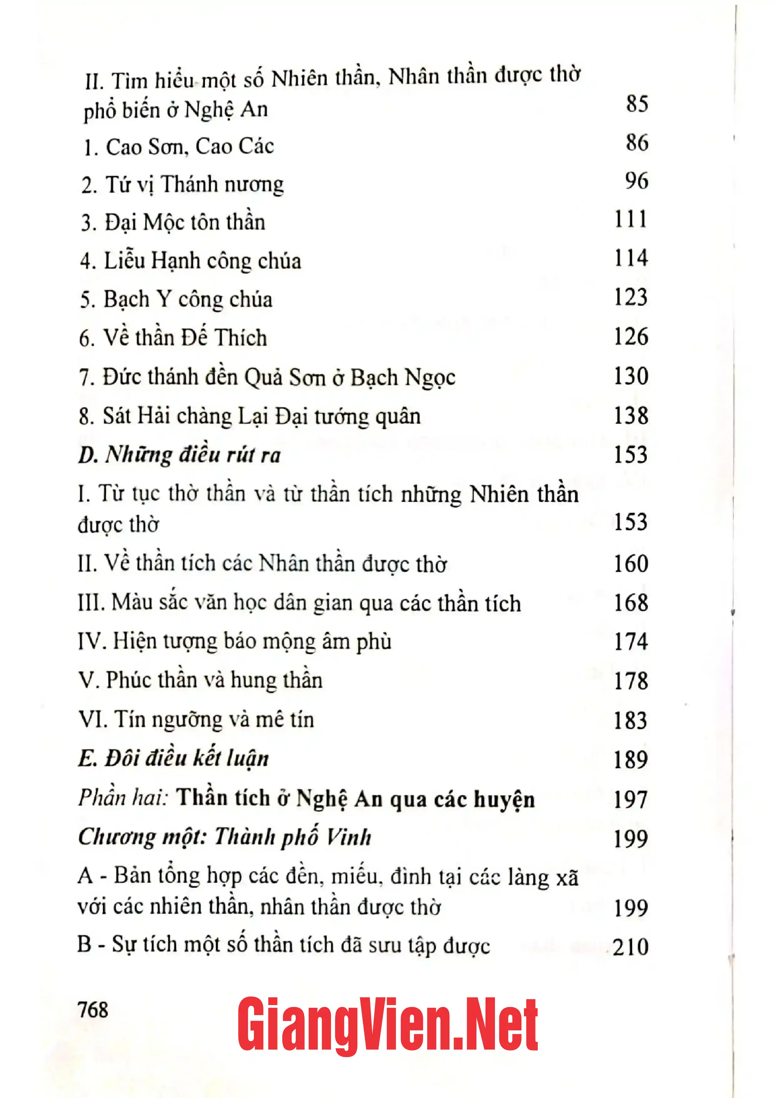Ảnh minh họa nội dung cuốn sách: Tục thờ thần và thần tích Nghệ An