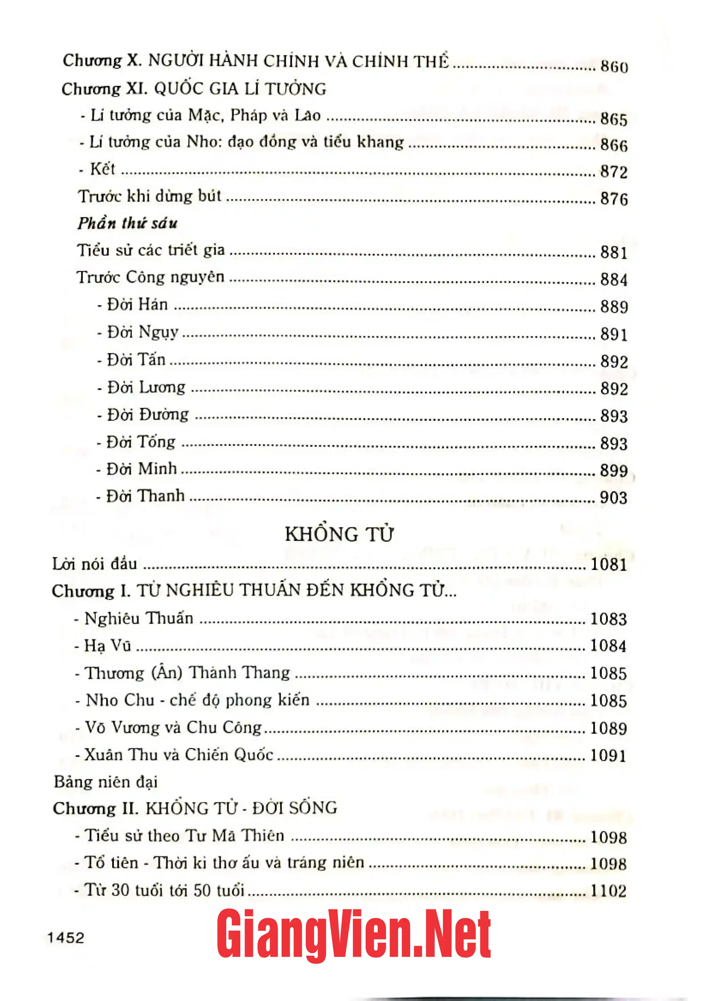 Nội dung mục lục và hình ảnh sách Tuyển tập Nguyễn Hiến Lê, Tập 1- Triết học - Trang 6